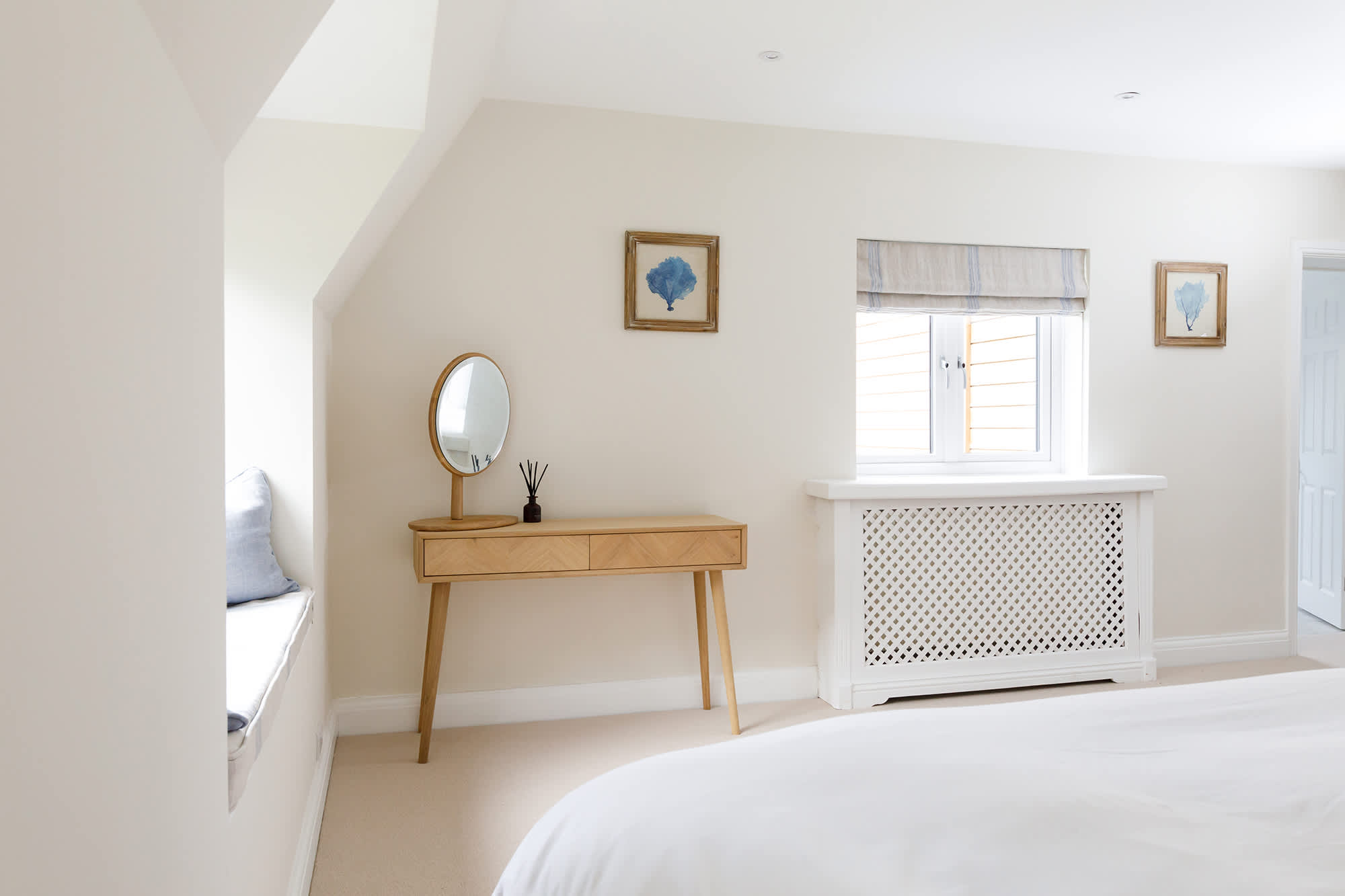 The light decor makes the rooms feel inviting and relaxing.