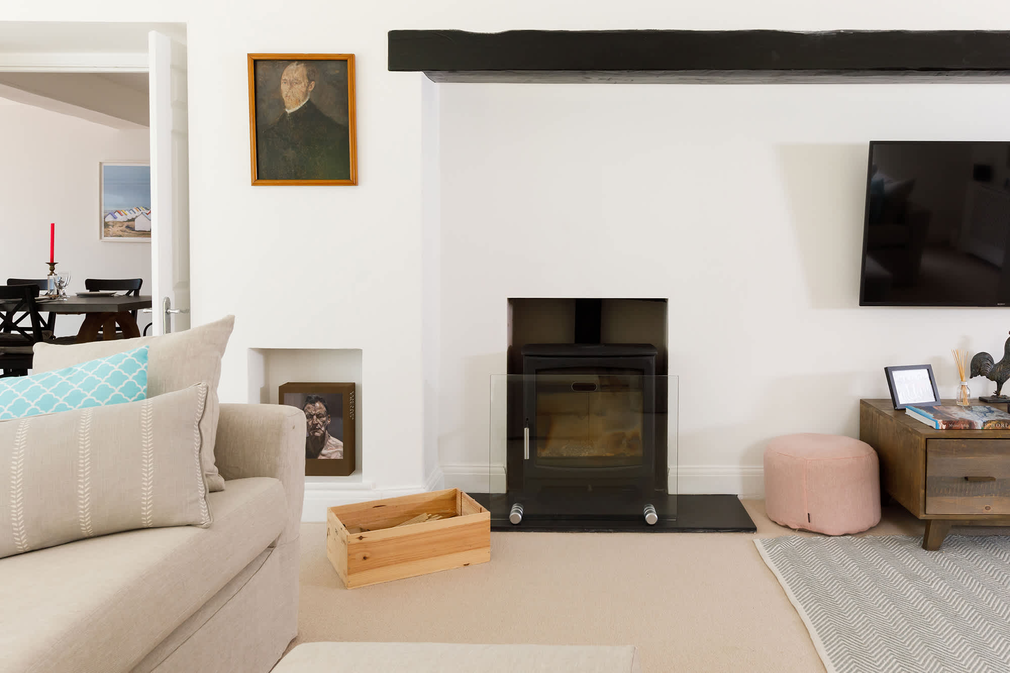 There are plenty of logs available if you wish to light the log burner during cooler evenings.