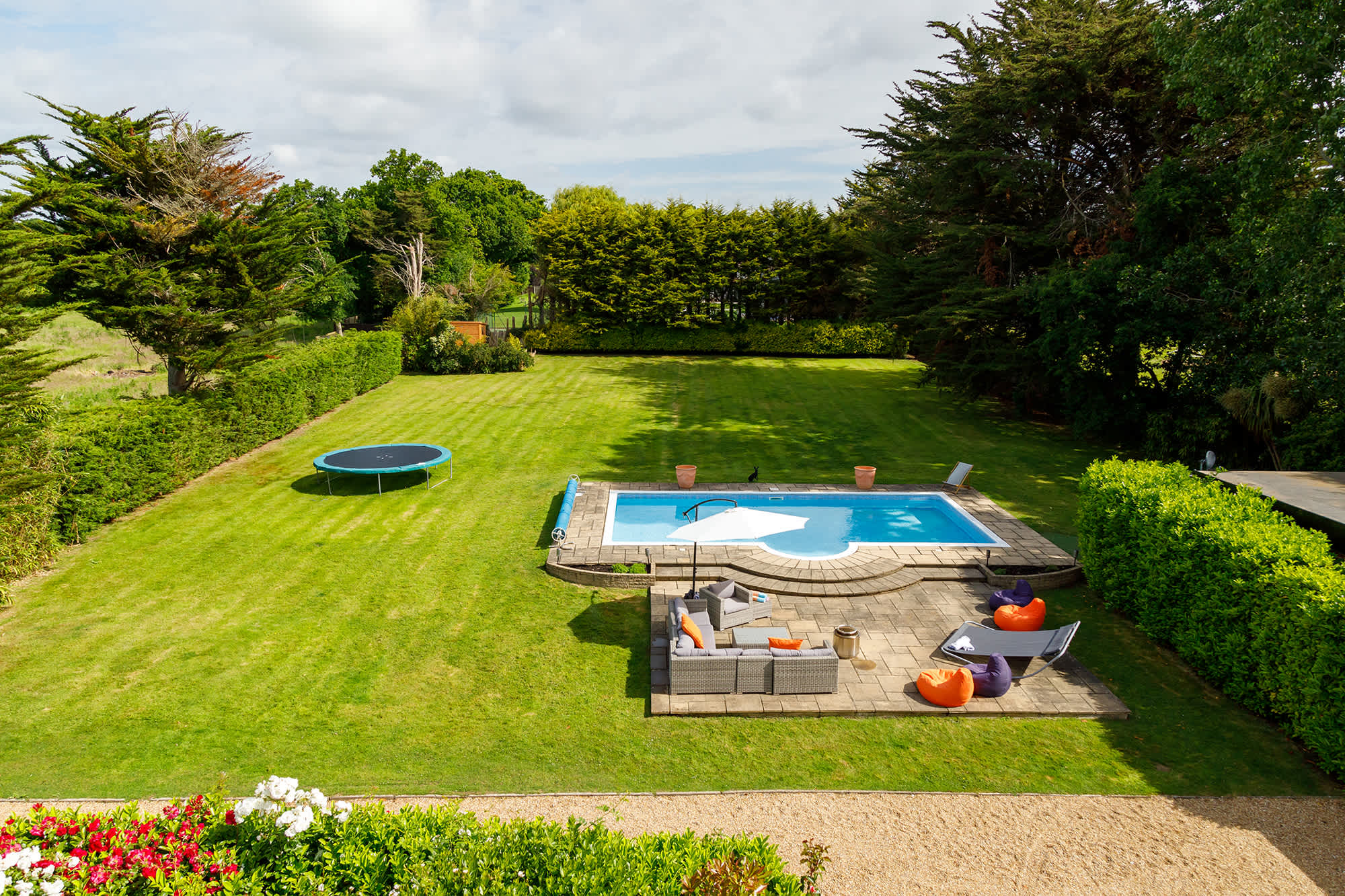 The entire house, pool and gardens are all yours!