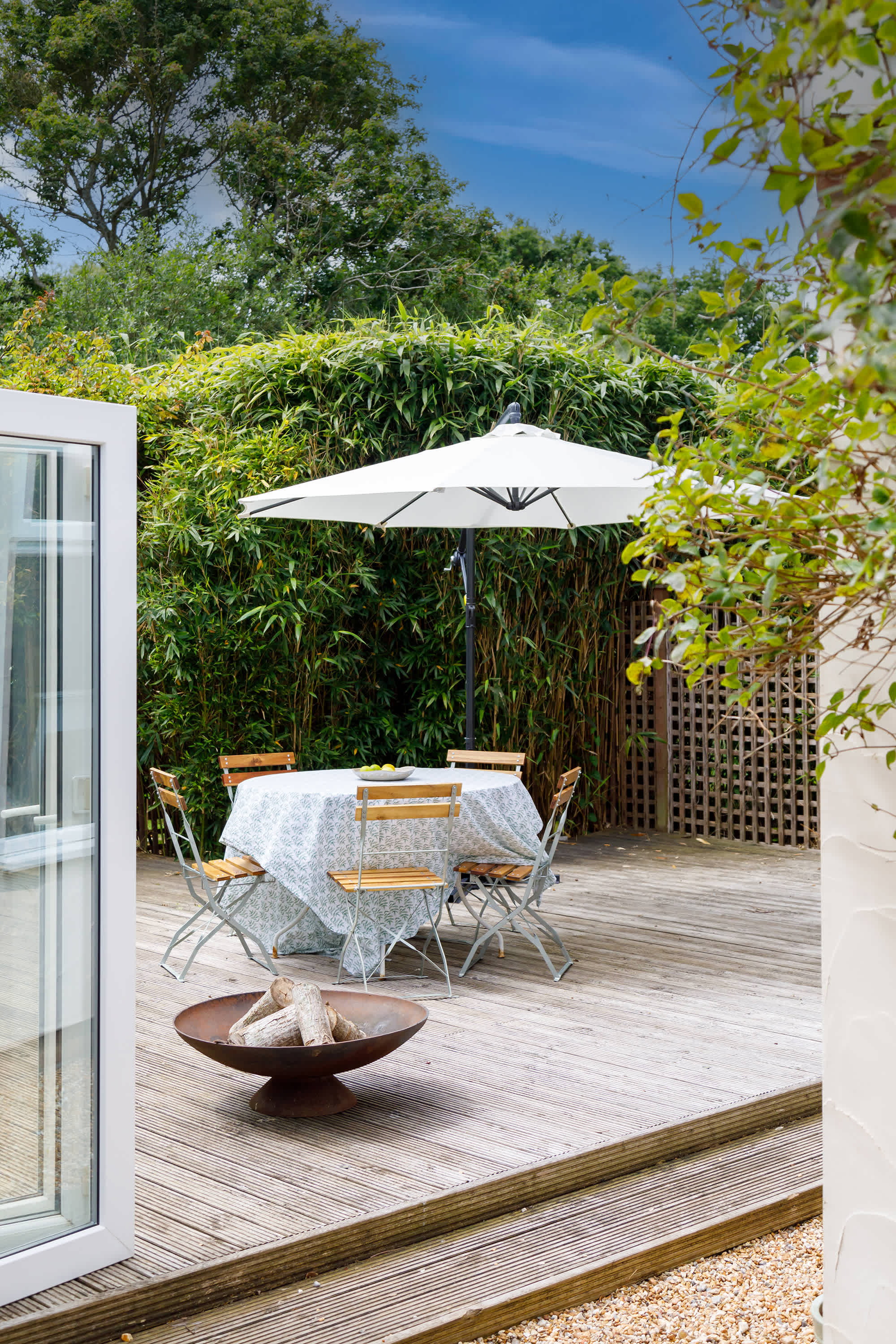 There are plenty of beautiful places to sit in the sunshine inside and outside.