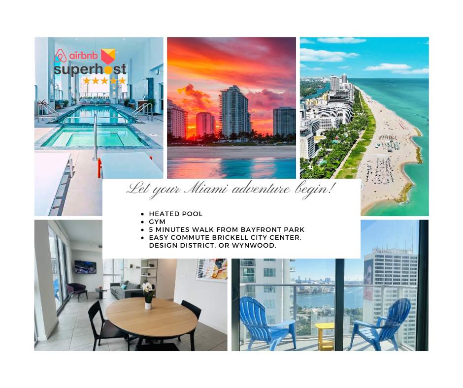 Miami Skyline Stay: Balcony, Pool & Comfort - Foto 1