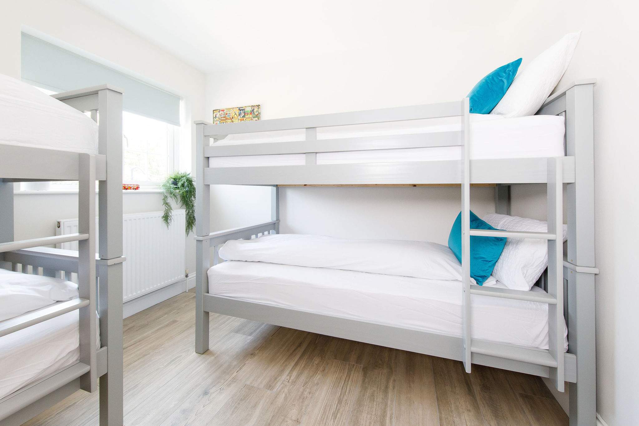 The bunk room is on the ground floor