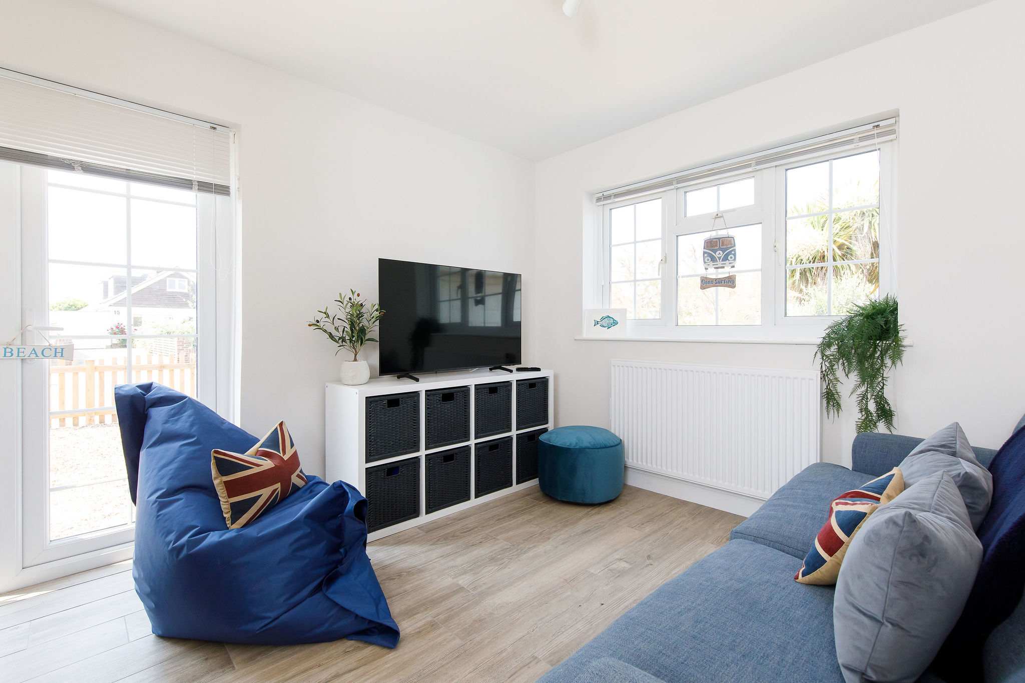 Separate from the lounge is the TV/games rooms.