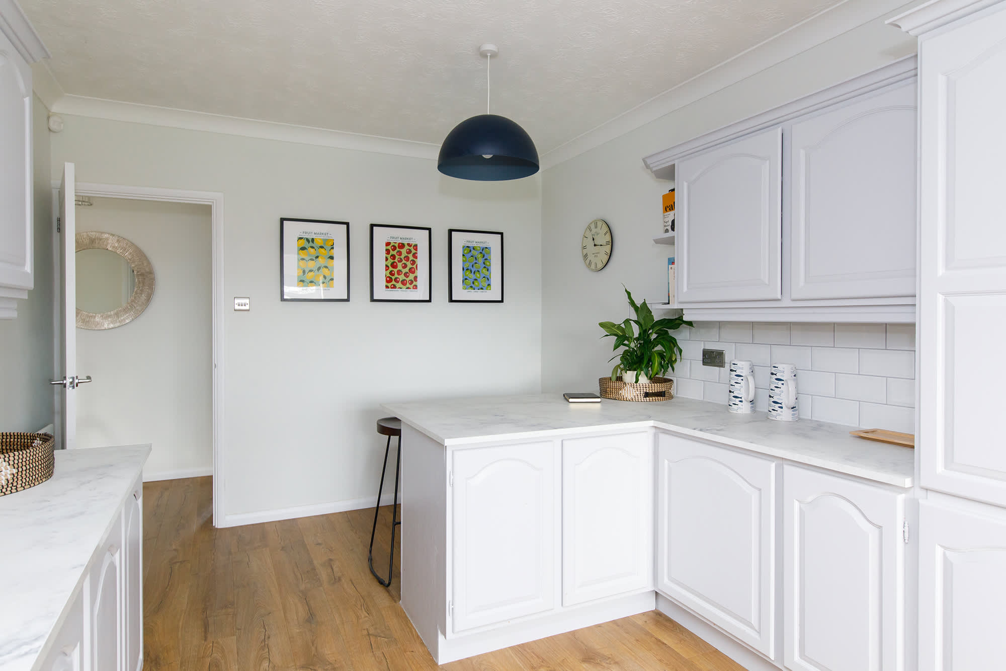 The home is beautifully decorated throughout.