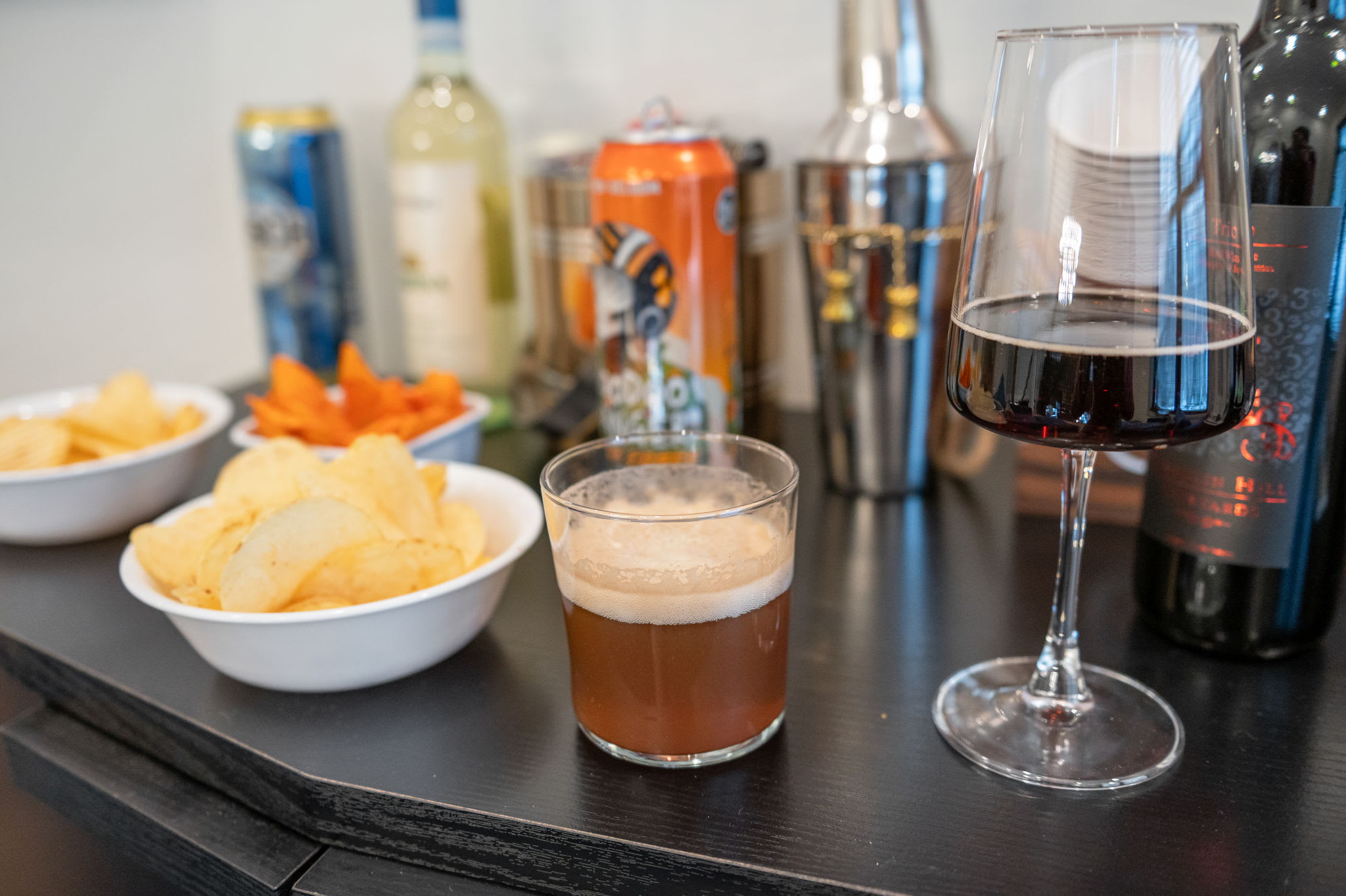 Snacks and sips at the bar create a laid-back atmosphere, ideal for winding down after a day of exploring.