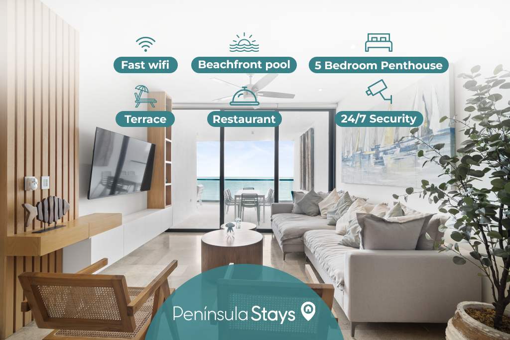 SIELA 4 BR Beachfront Apartment  — San Bruno, Yucatán — vacation rental