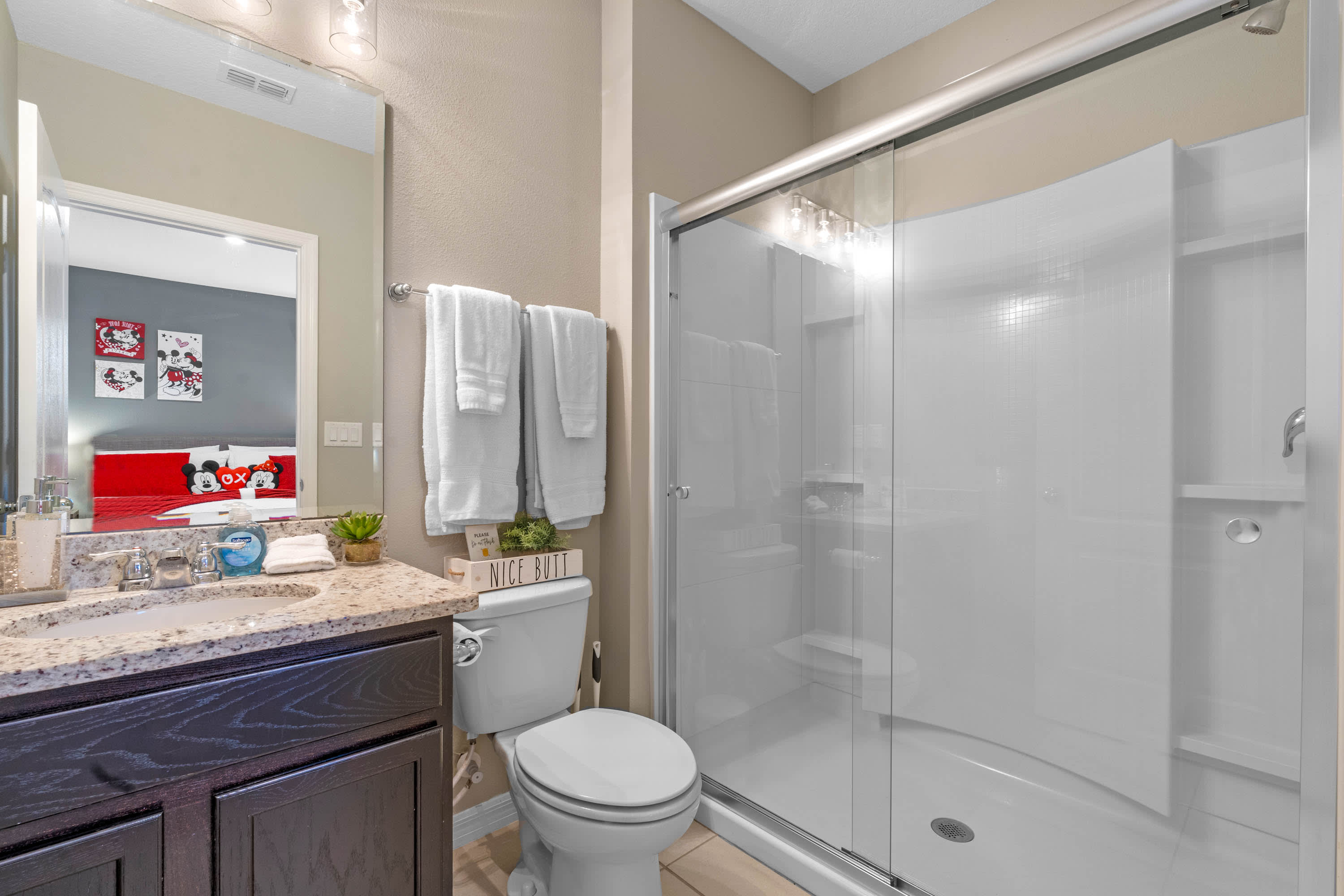Bathroom attached to Bedroom 3.