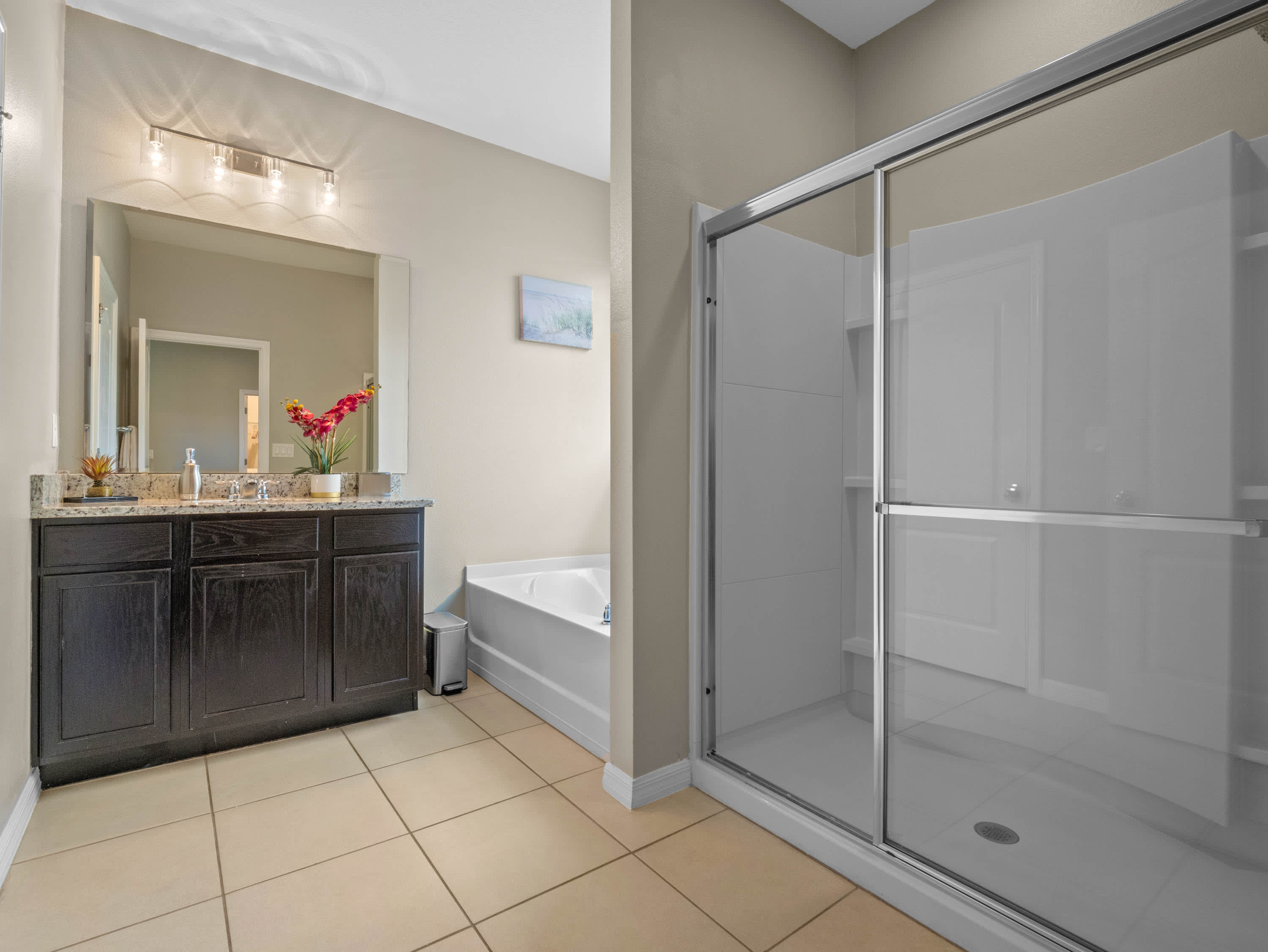Bathroom attached to Bedroom 2.