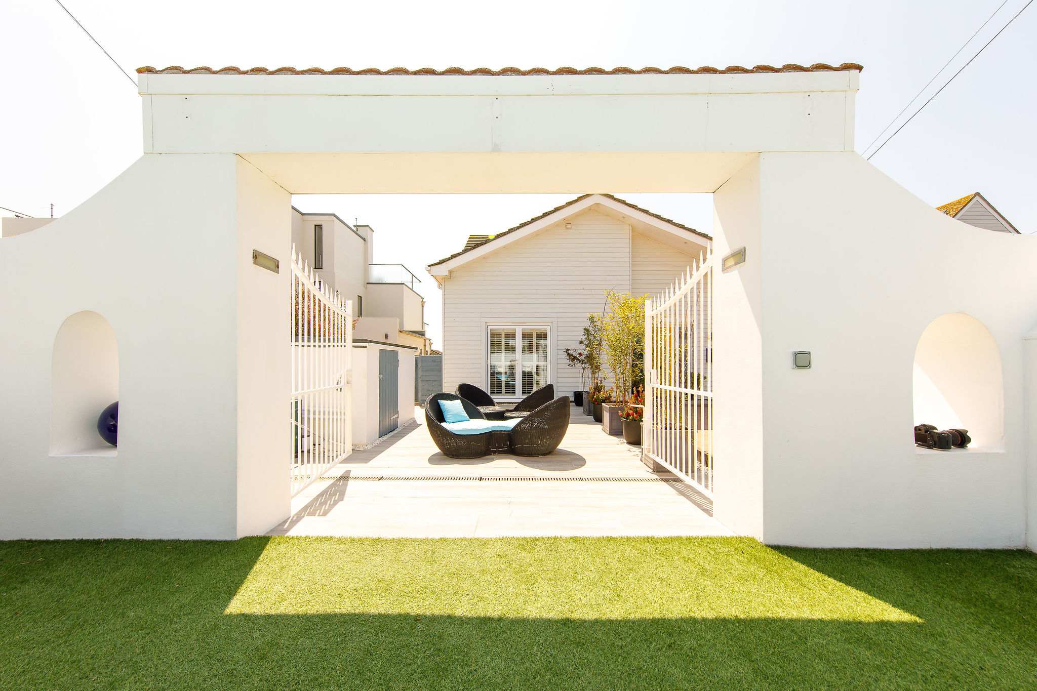 There are plenty of beautiful spaces to relax.