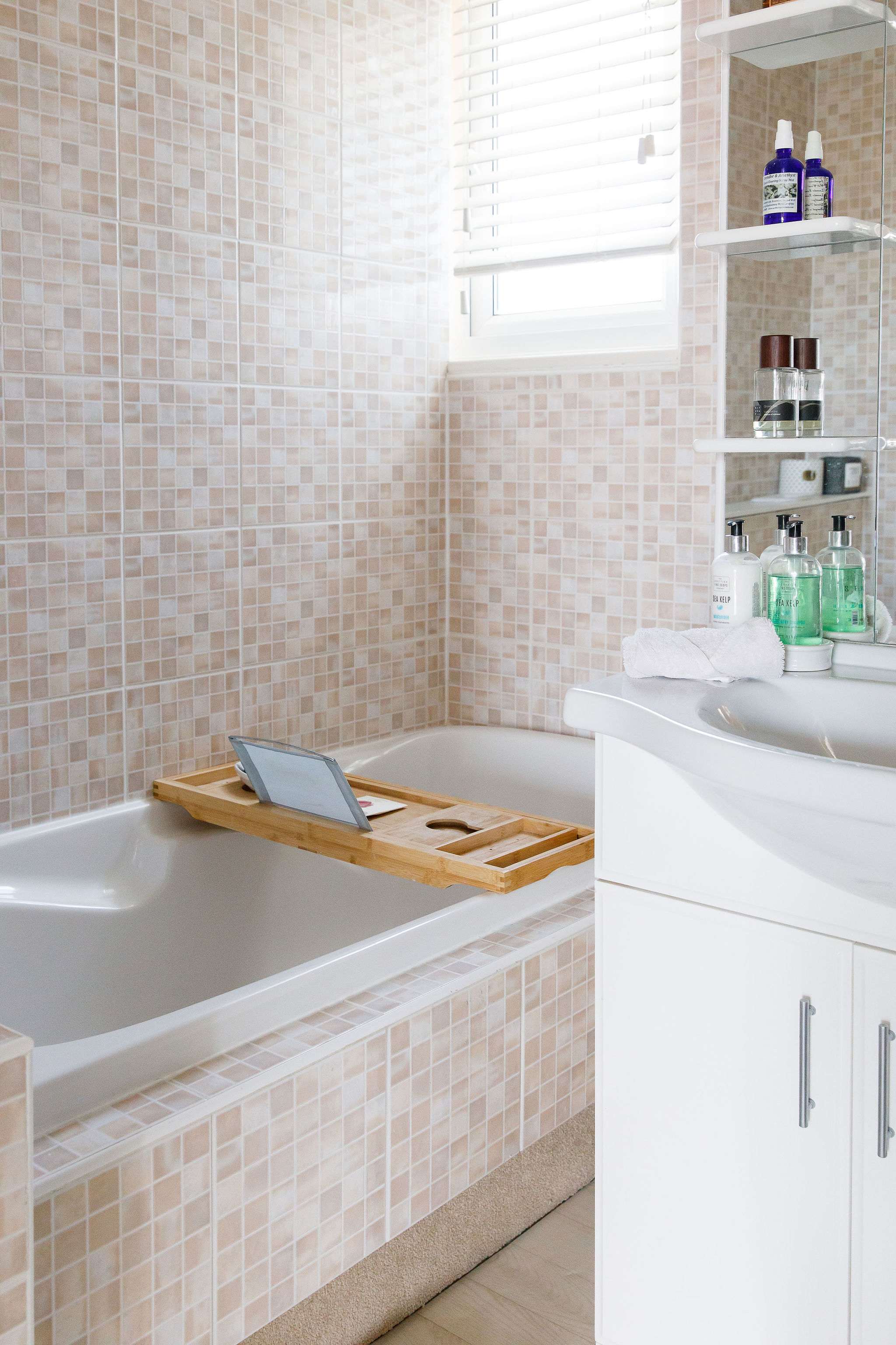 Enjoy a long hot soak after a day at the beach or exploring the local area.