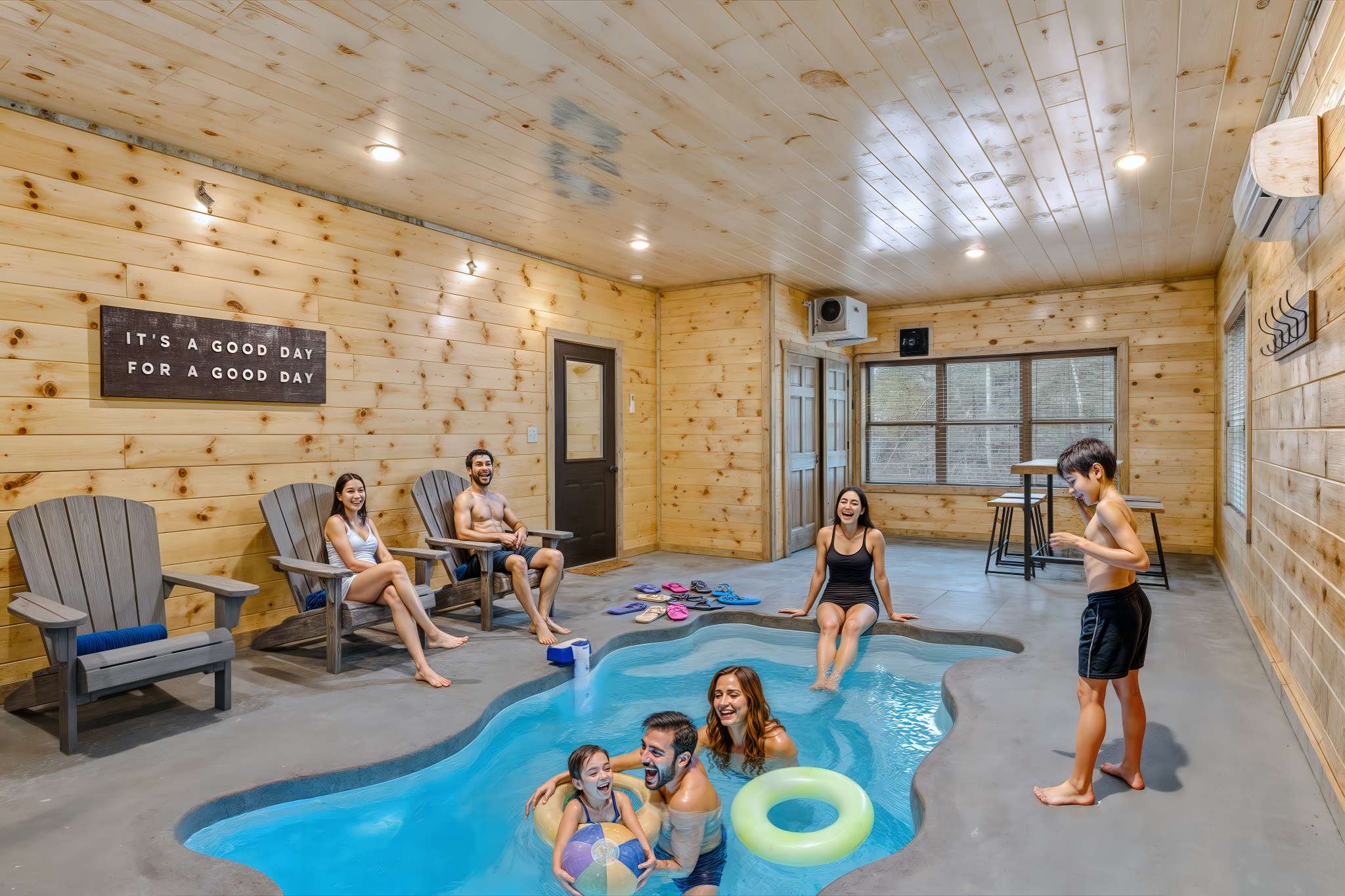 Indoor Pool And Hot Tub - Exquisite Arts And Crafts Cabin Retreat - Gatlinburg, TN