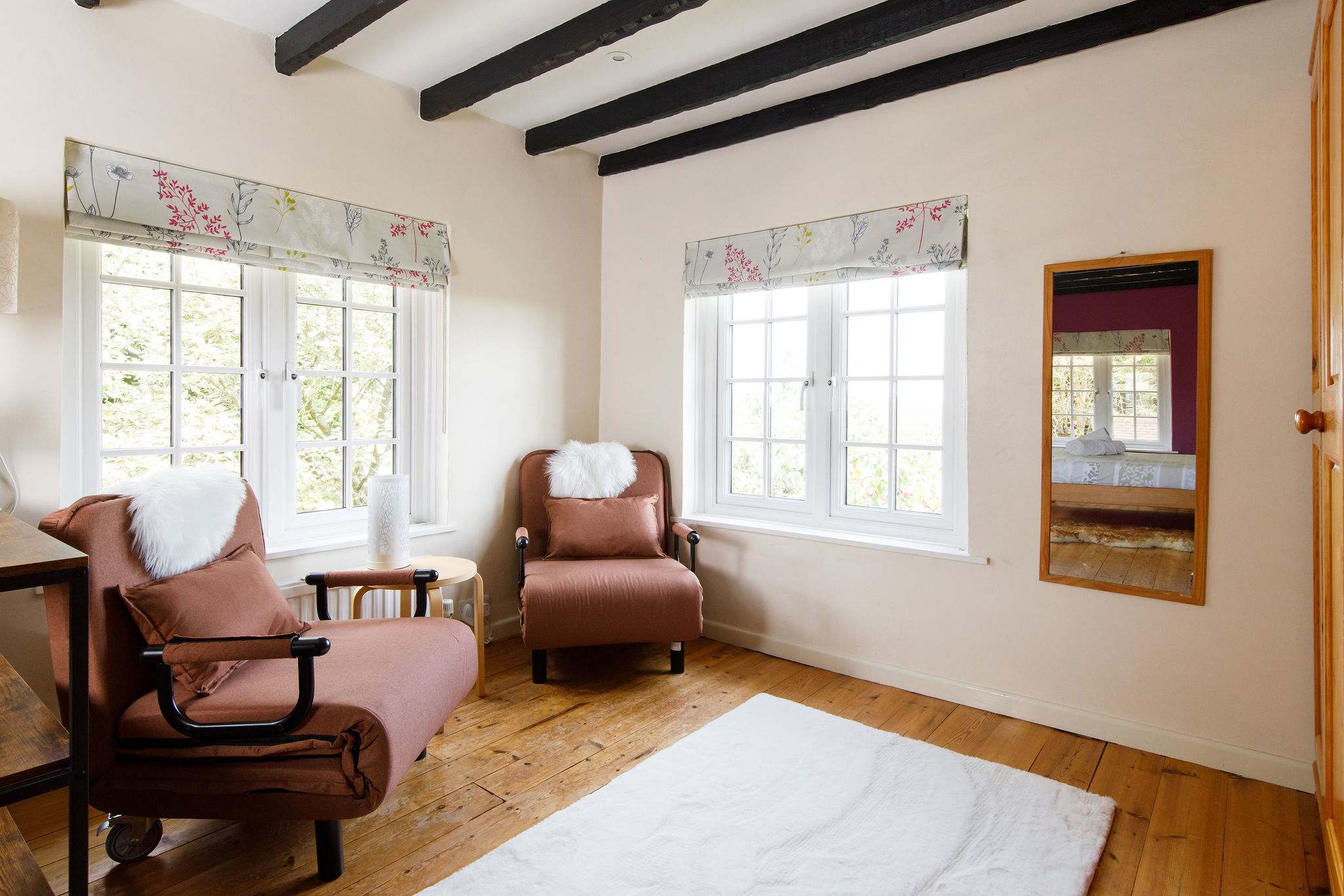 This room has sofa beds for additional guests.