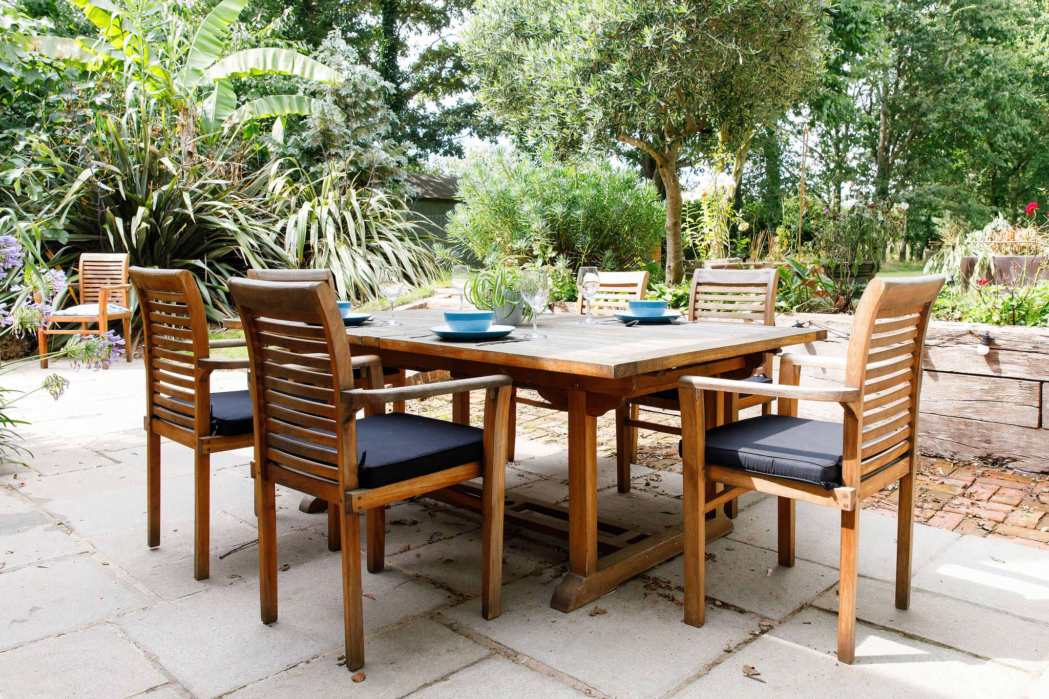 There is outdoor dining furniture for alfresco meals and long evenings chatting with loved ones as the sun goes down.