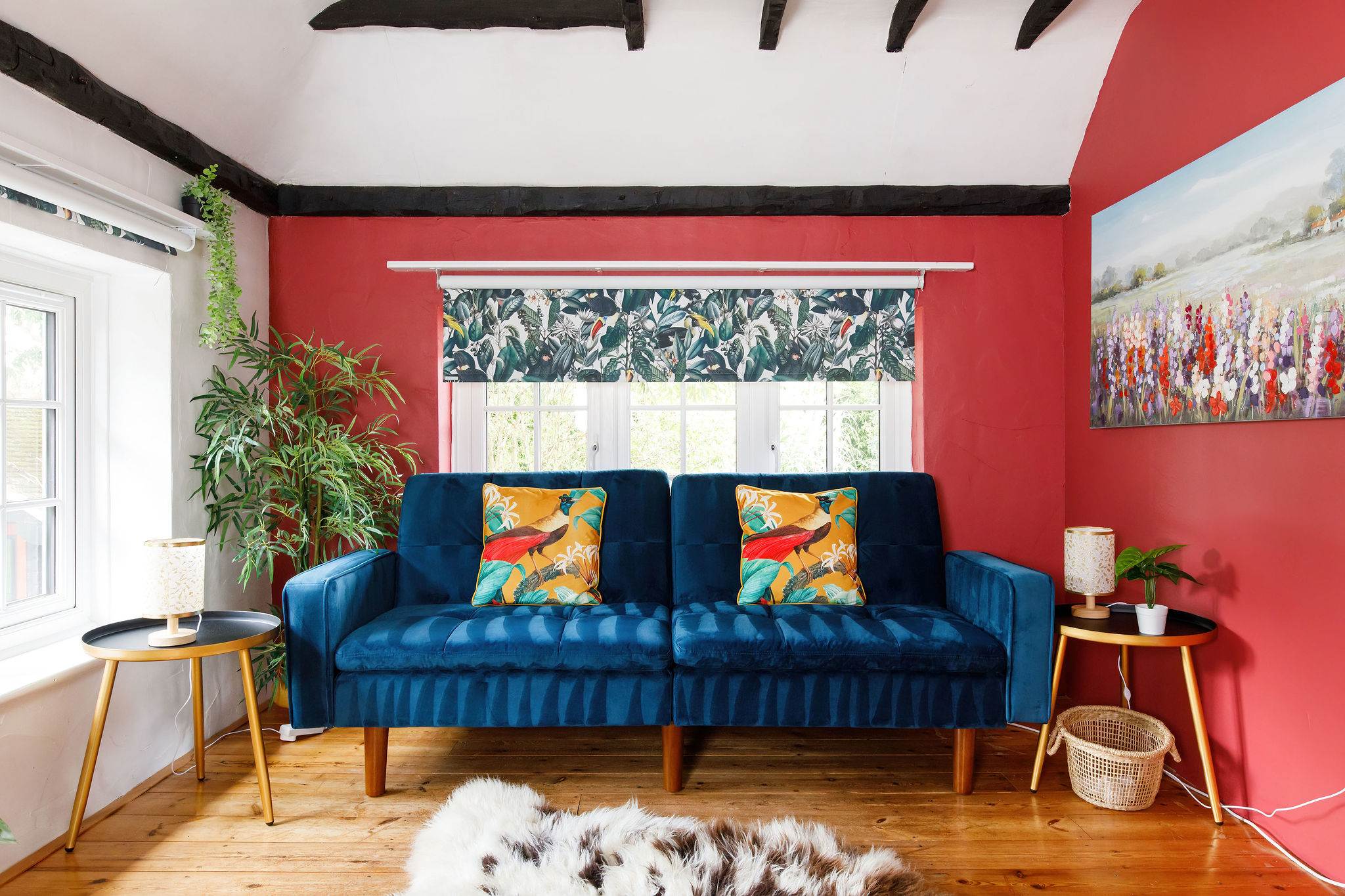 There is a sofa bed in the master bedroom, perfect for a family of 4 to share.