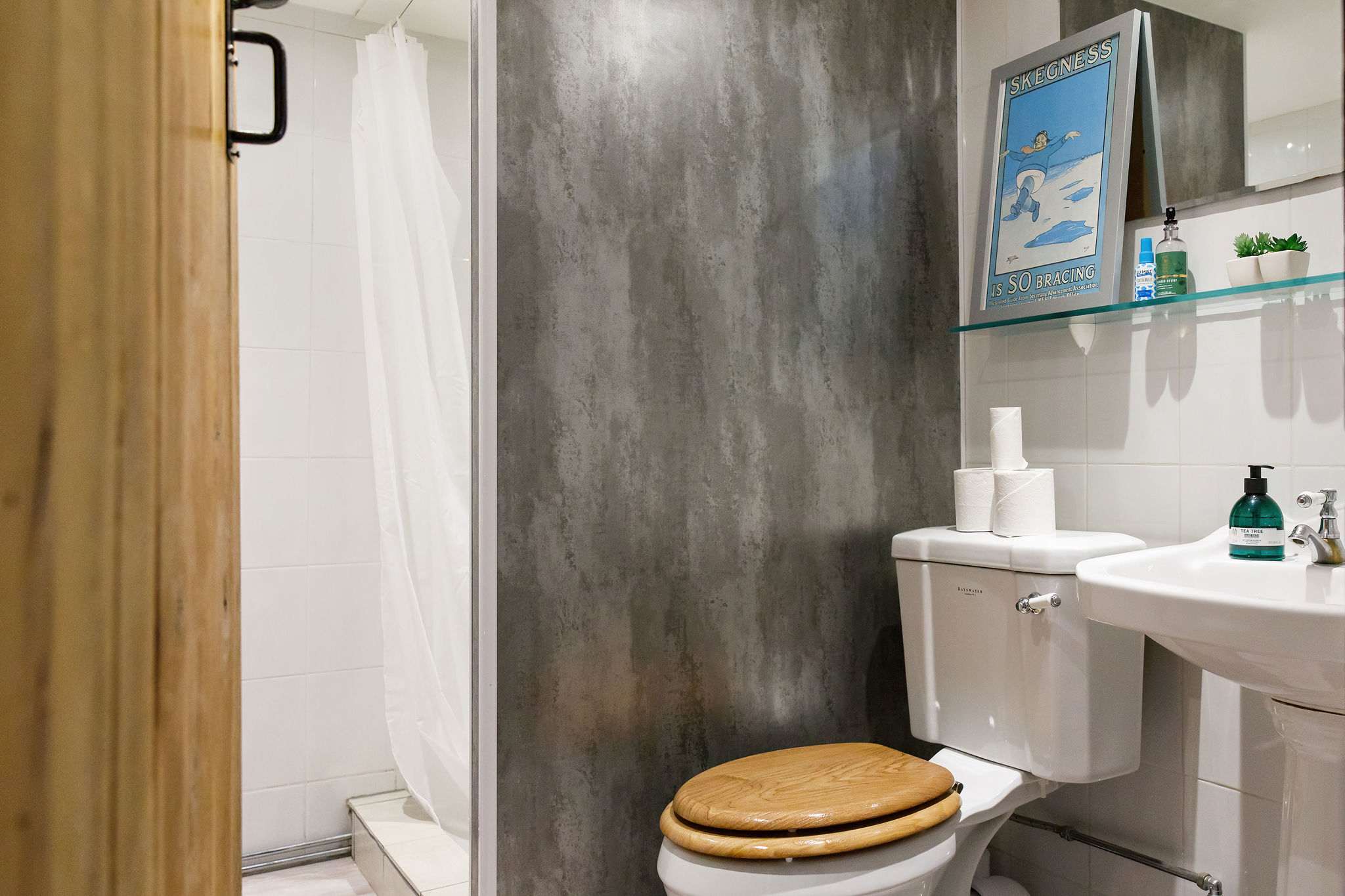 There is a handy downstairs shower room with WC and sink.