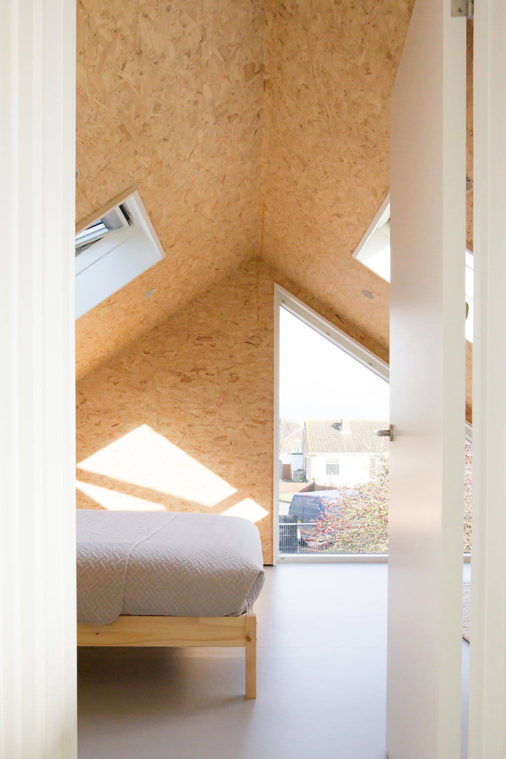 The loft rooms have Velux windows to let the light flood in.