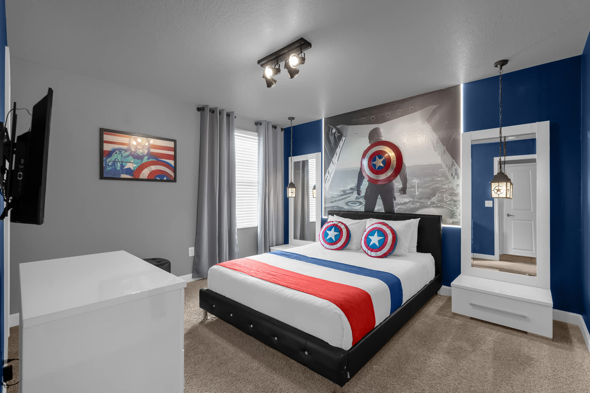 Captain America Themed Room