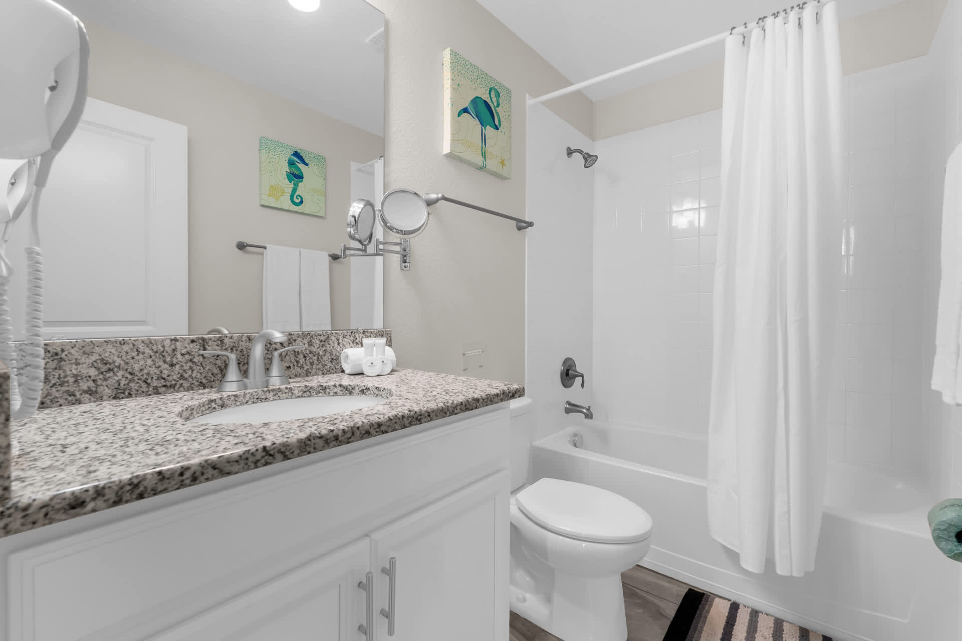 En-Suite Bathroom with Combined Bathtub and Shower