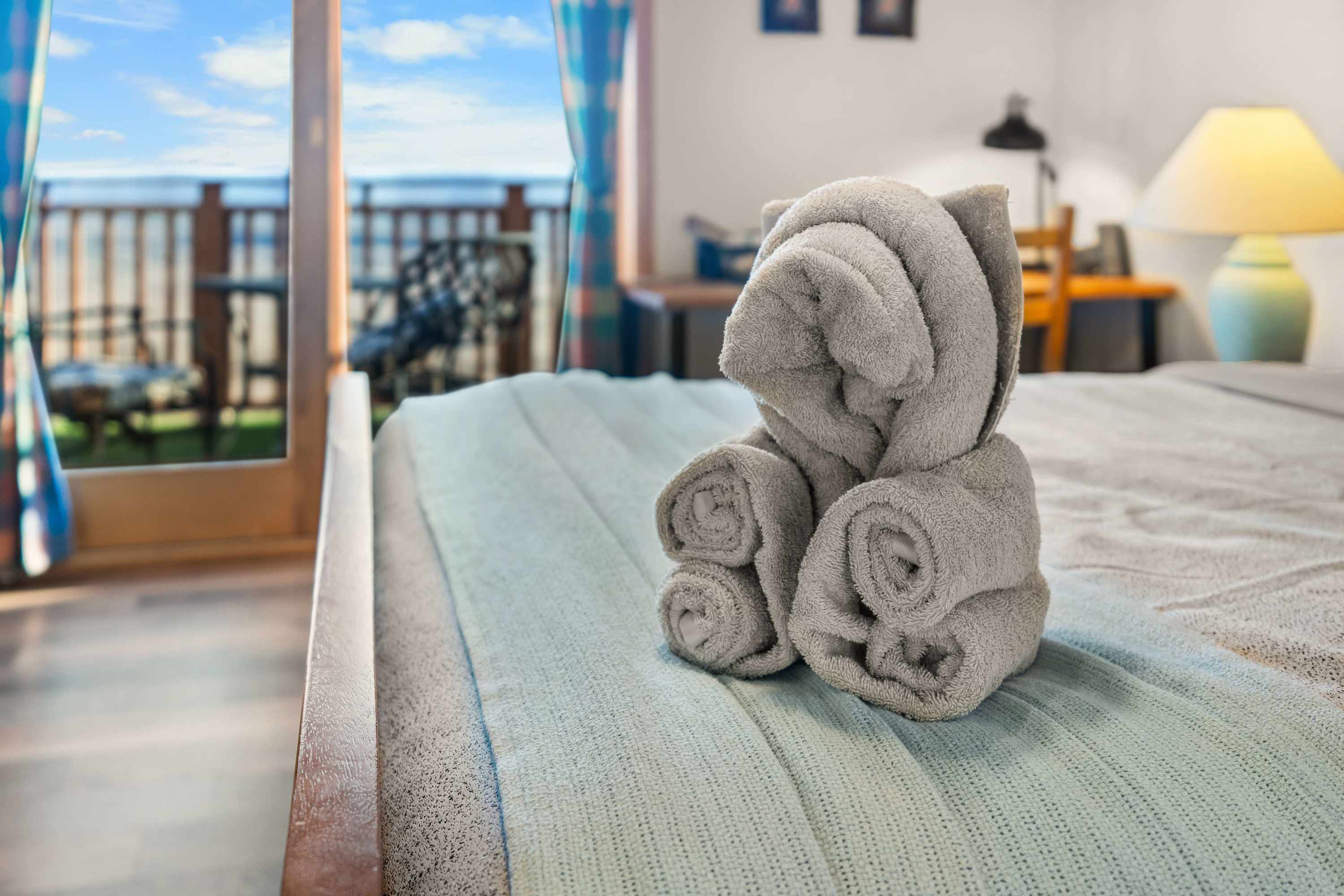 Every stay is special! Enjoy cozy touches and stunning balcony views that make your getaway truly unforgettable.