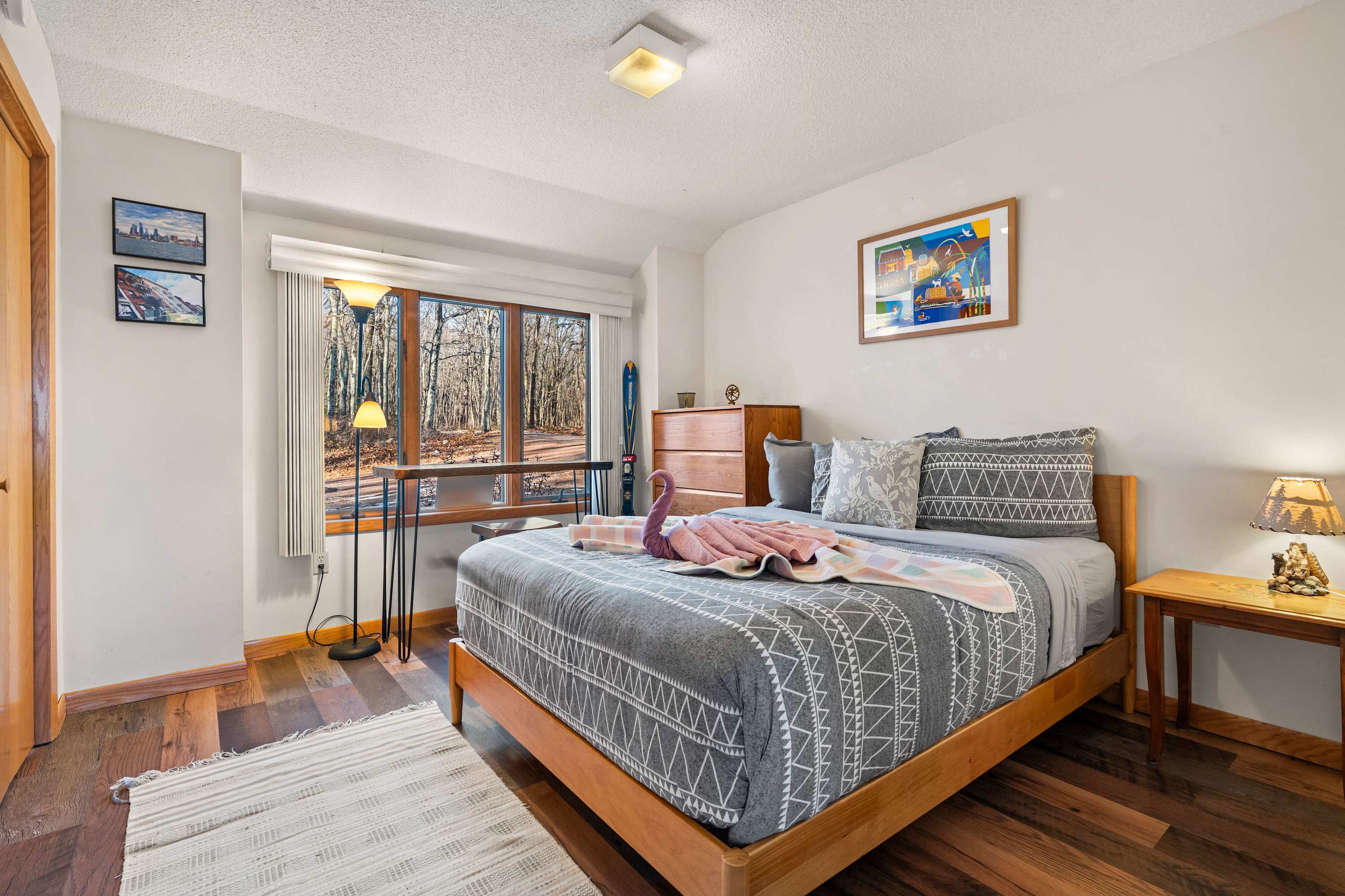 Snuggle in, relax, and let nature greet you each morning from your comfy bed.