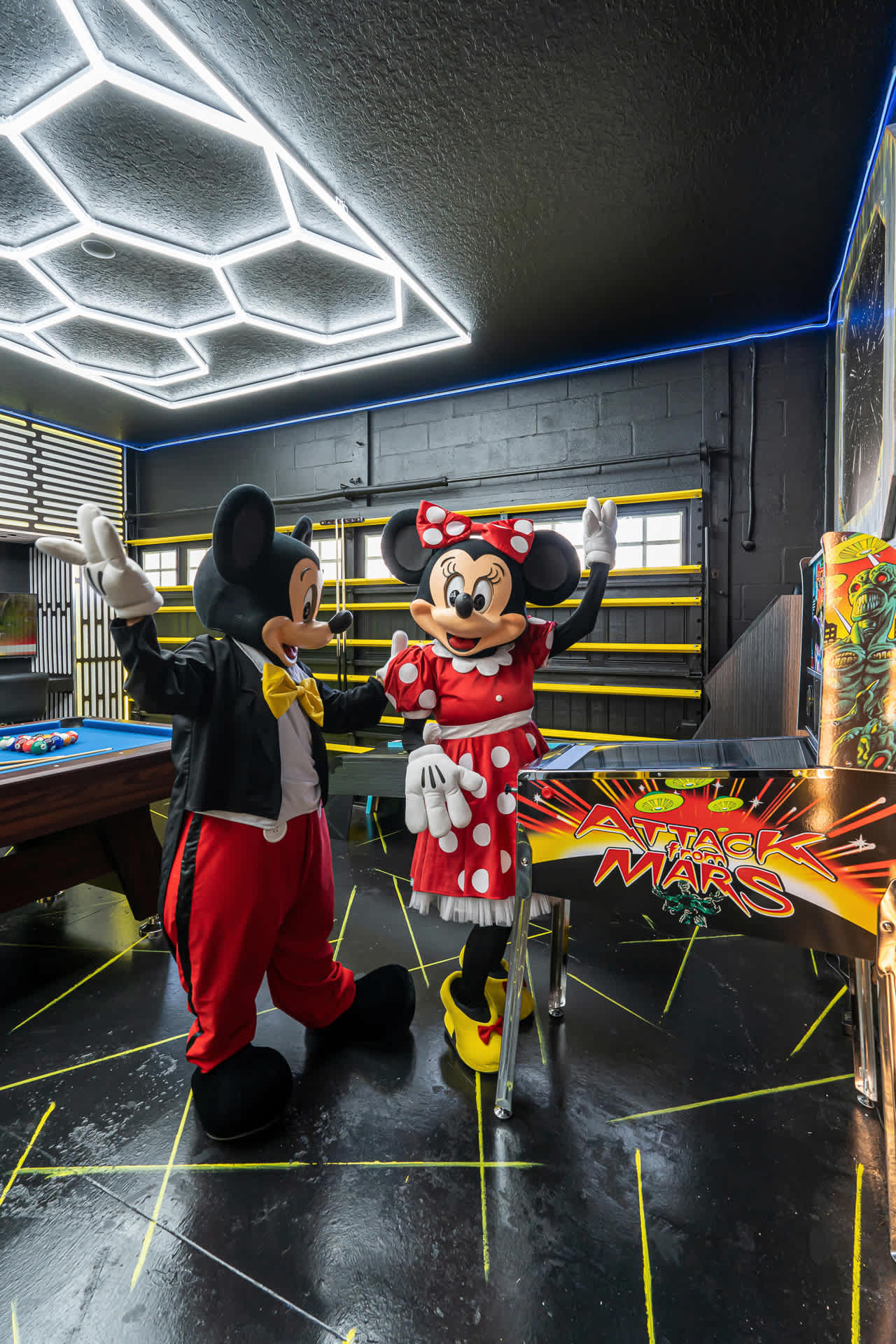 Pinball in the Arcade Games Room