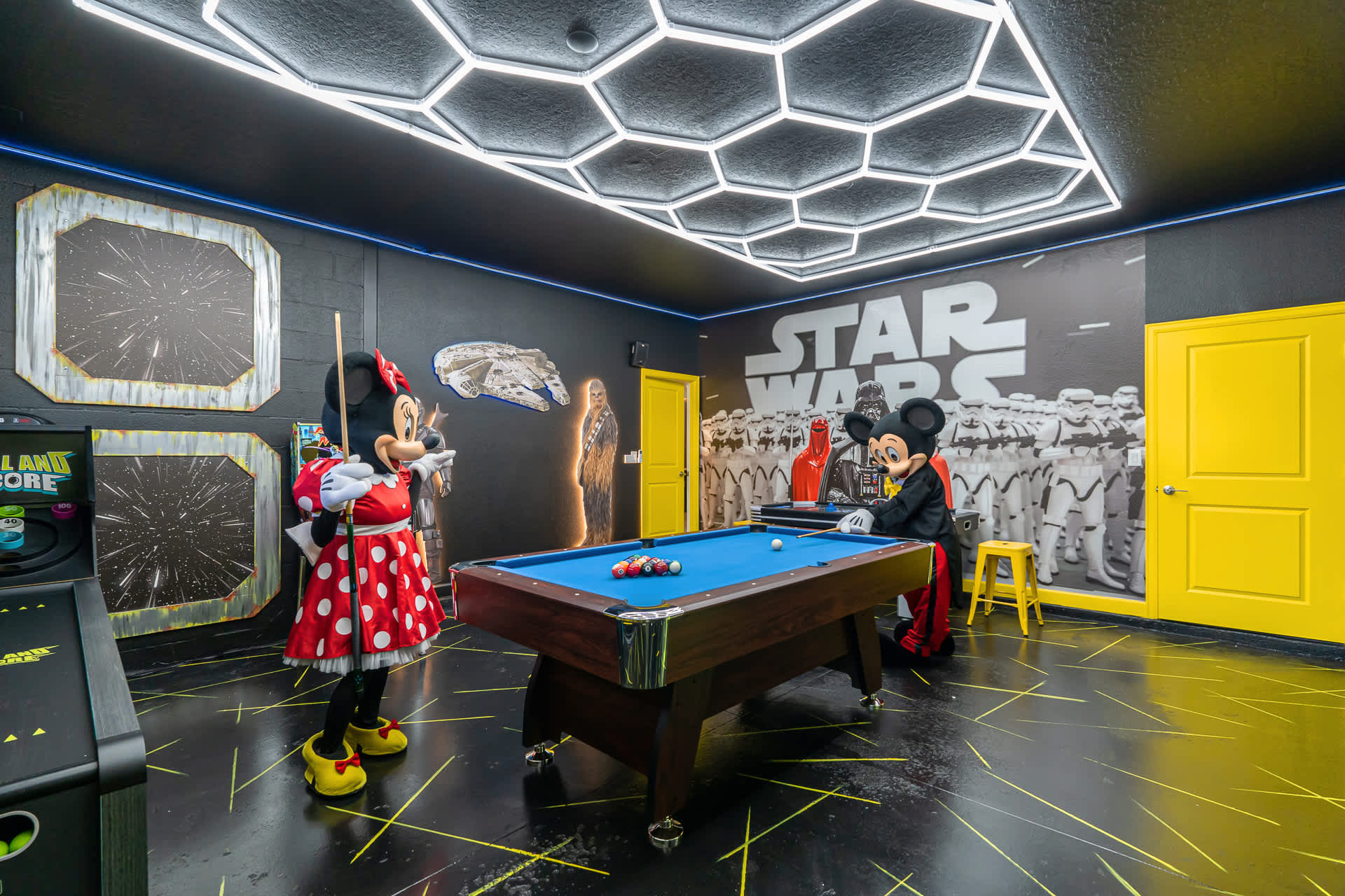 Billiards Game in the Arcade Games Room