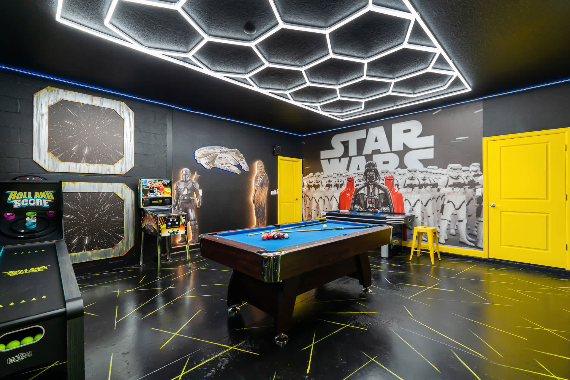 Star Wars Themed Arcade Games Room