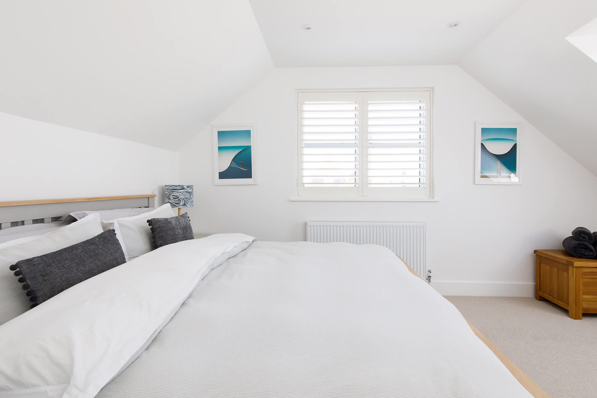 You will find a comfy king bedroom