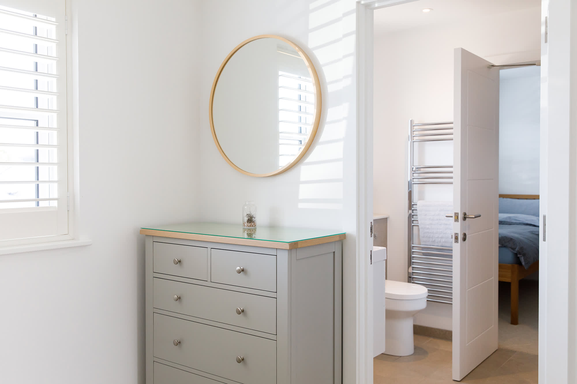 A chest of drawers for your belongings.