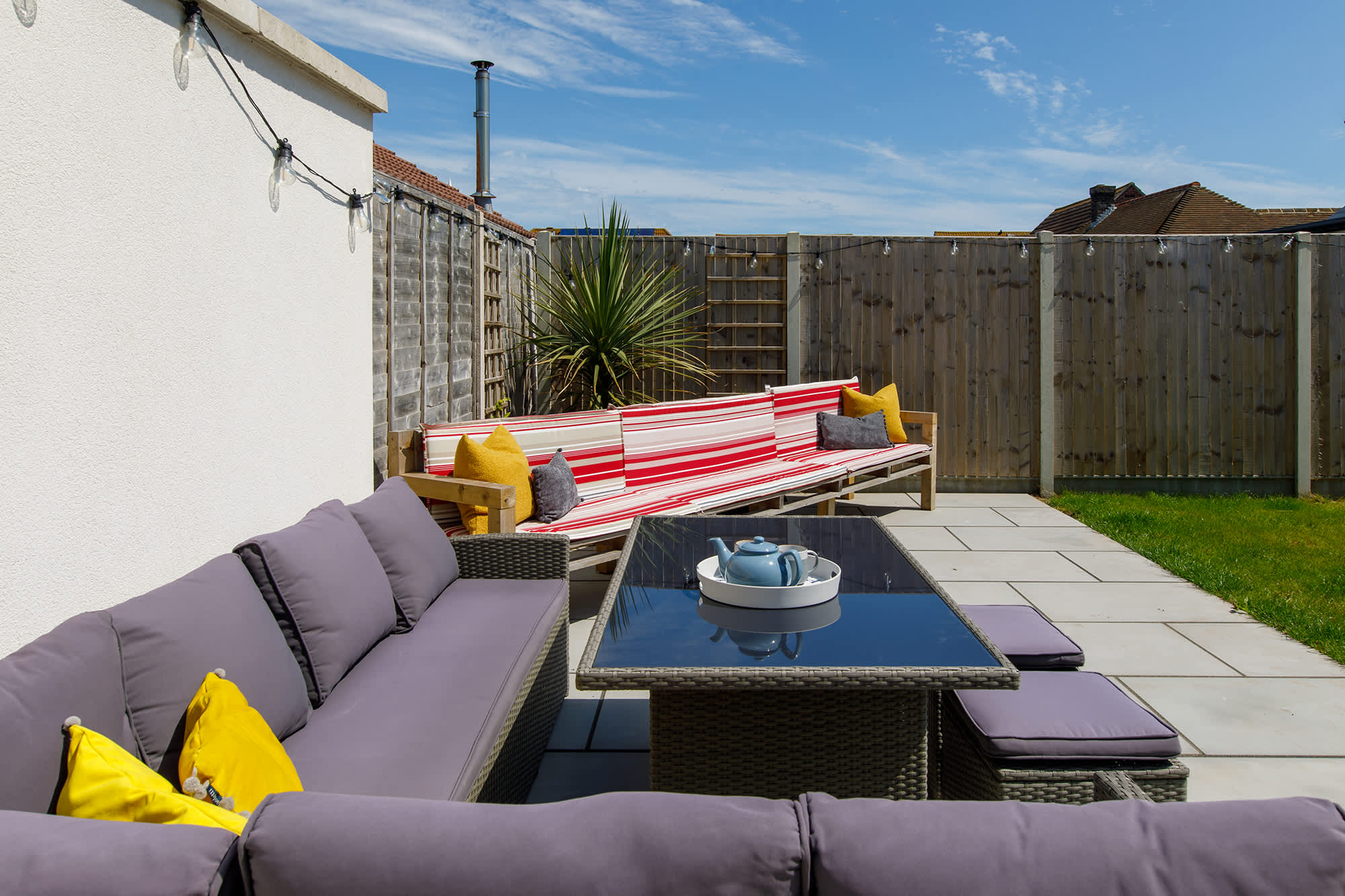 Spend an entire day in the private garden