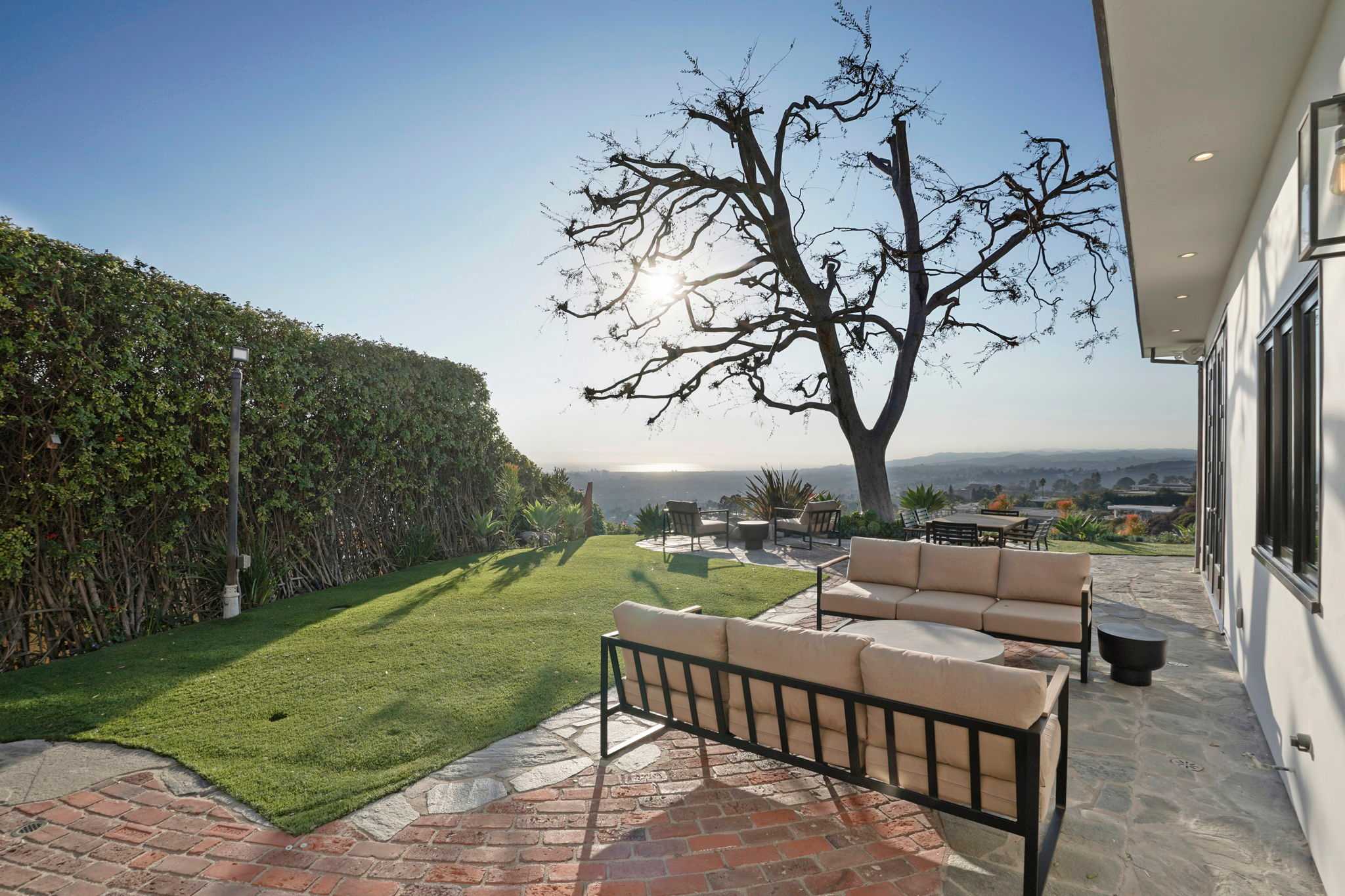 Sip your morning coffee in a peaceful garden nook.