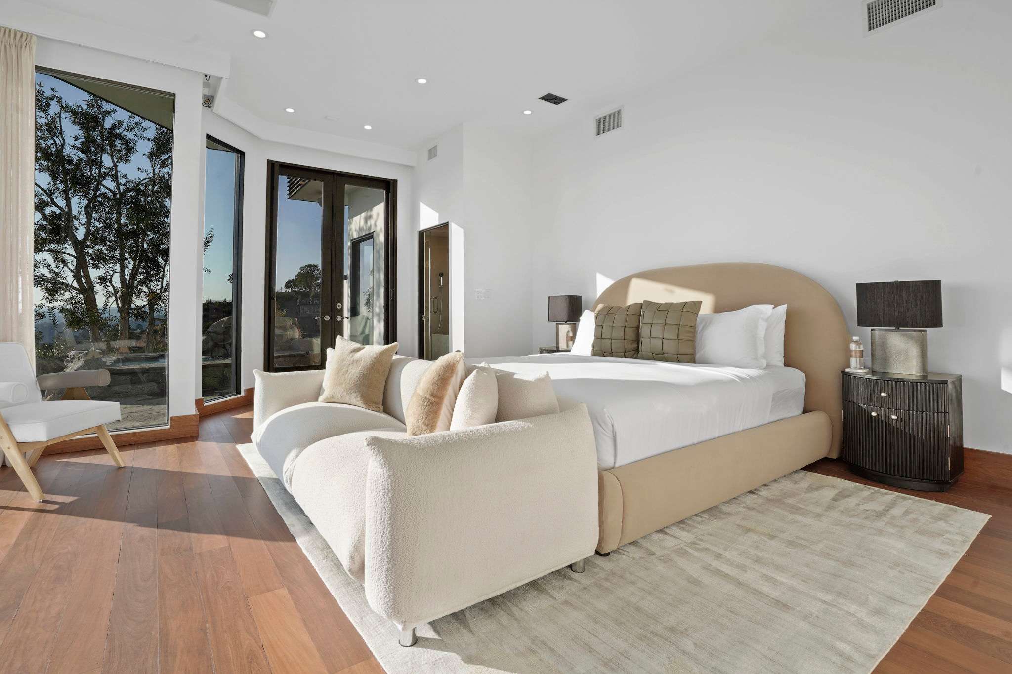 Rest your head on plush, supportive pillows for the perfect night’s sleep.