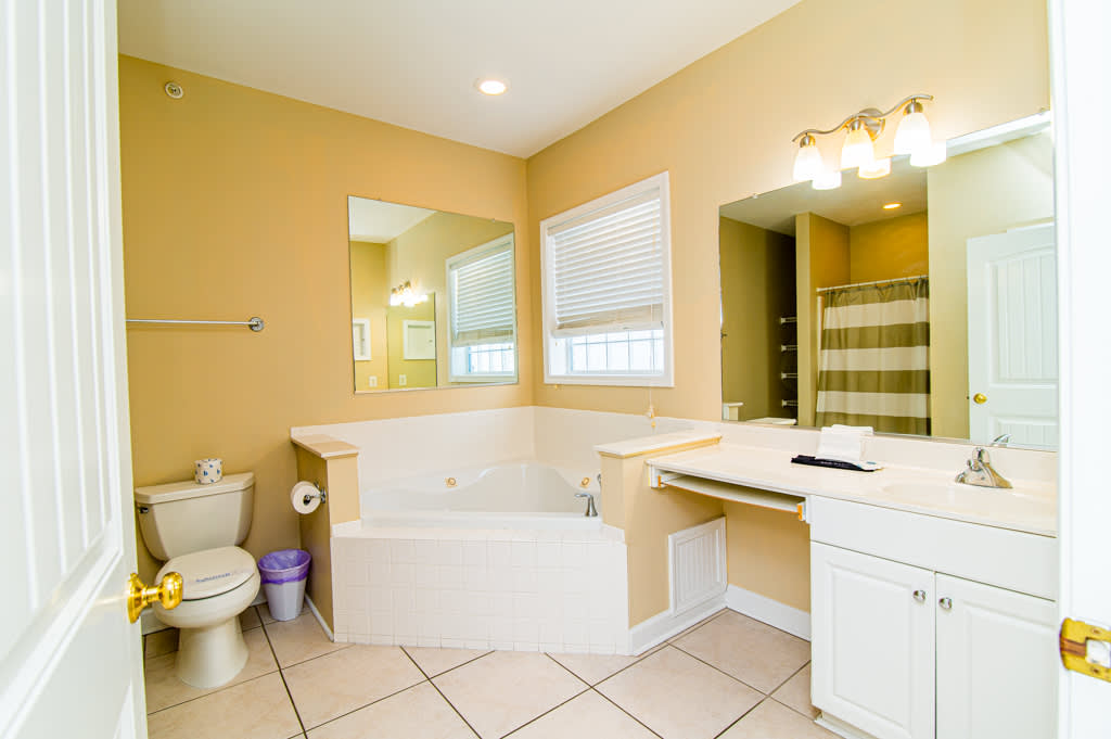 Jetted Tub Bathroom with Shower