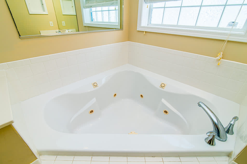 Jetted Tub Bathroom with Shower