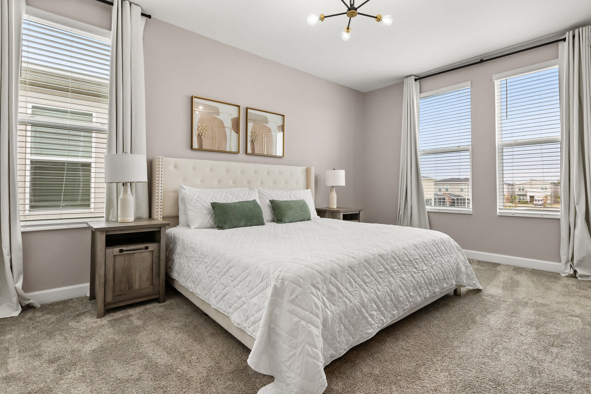 Bright King Bedroom Suite with Large Windows 