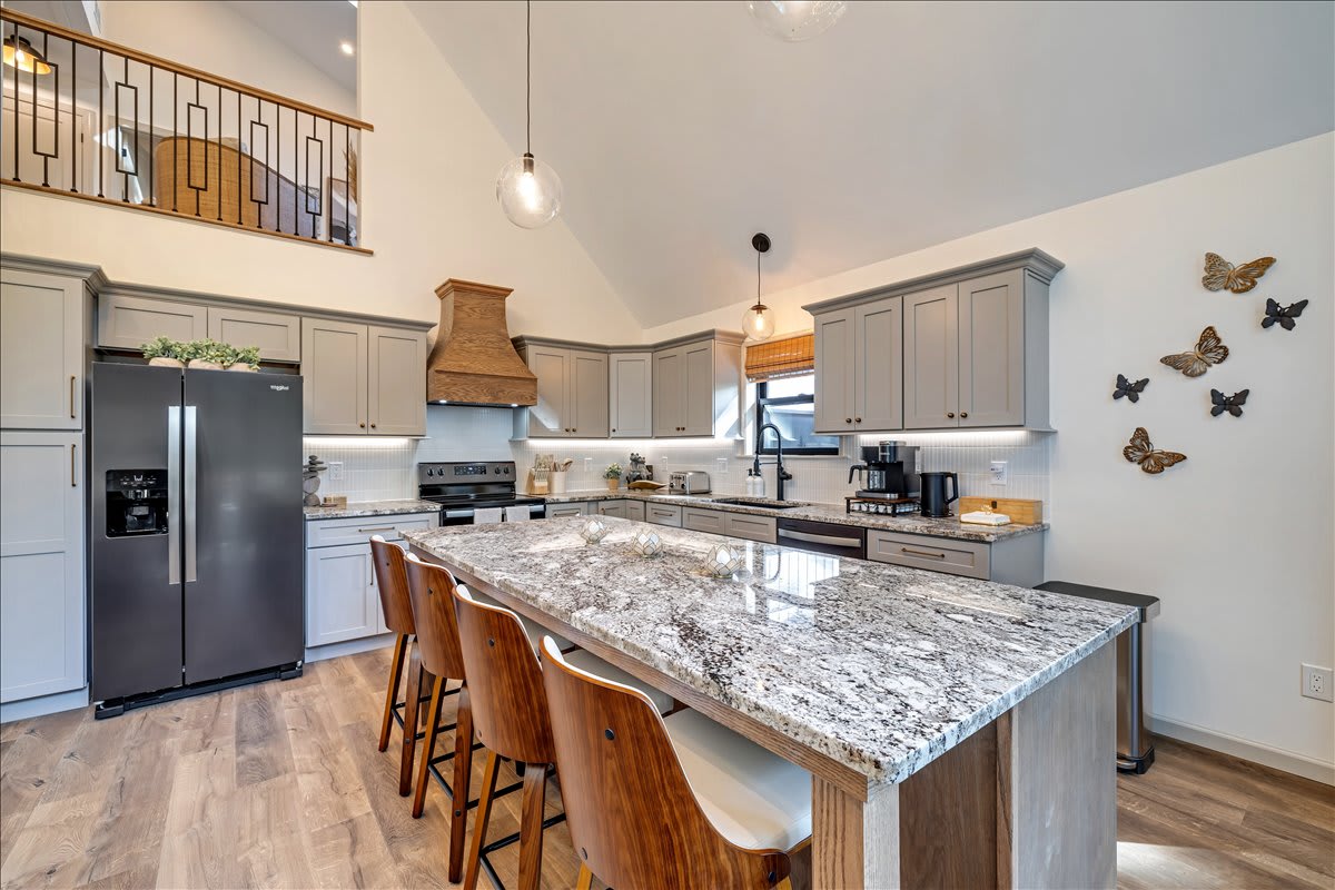 Enjoy meals and memories in this open, inviting kitchen space.