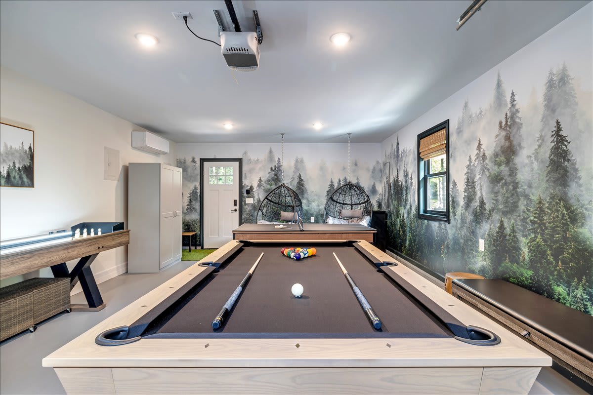 Rack 'em up on the pool table