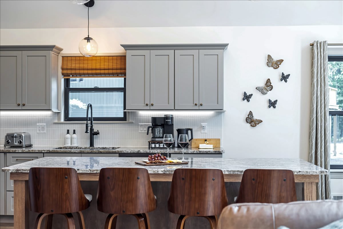 Whether it’s morning coffee or a family feast, this dining area is ready for any occasion.