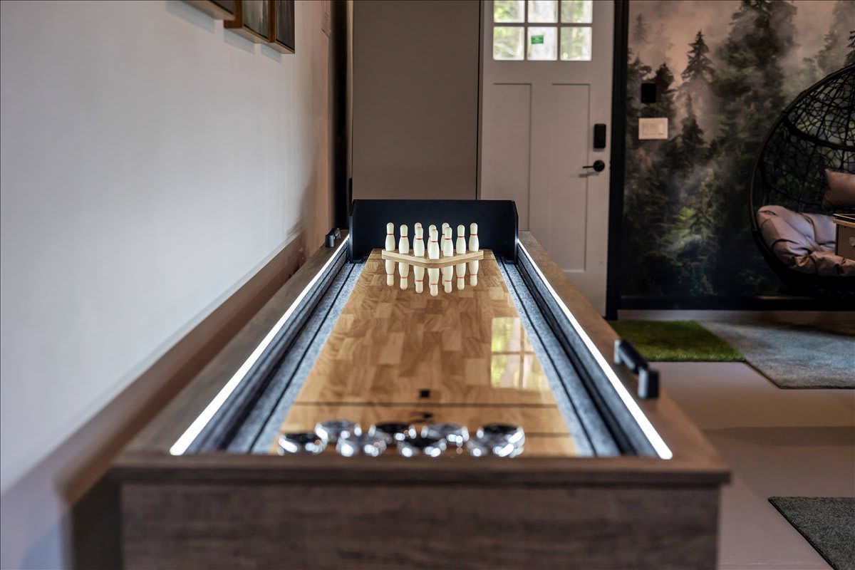 Spectate the game room contests from these comfy lounge chairs