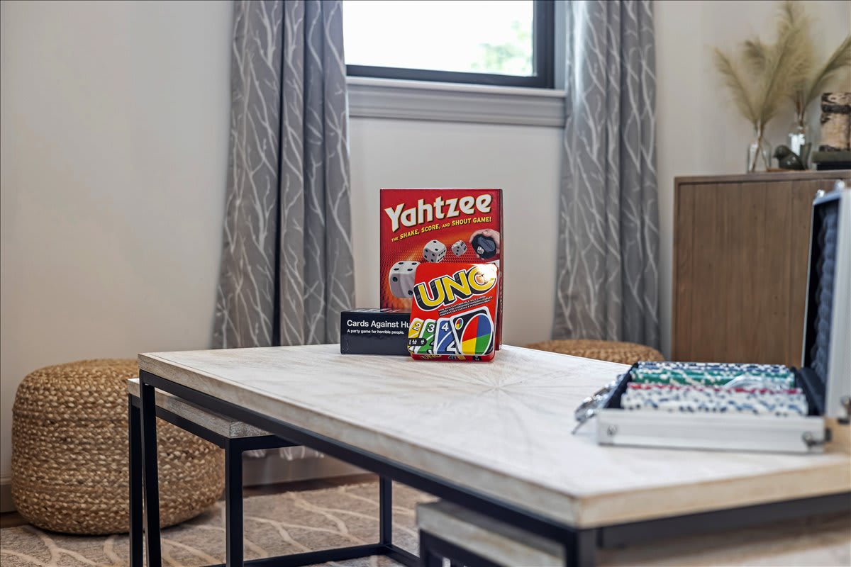 Enjoy Poker and Yahtzee for a great time with family!