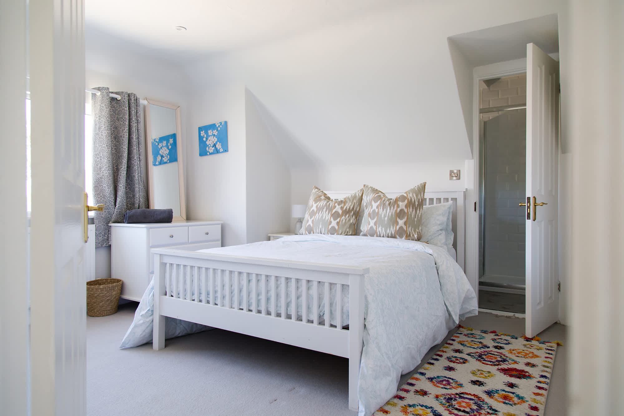 The double room is spacious but cosy, with beautiful furnishing.