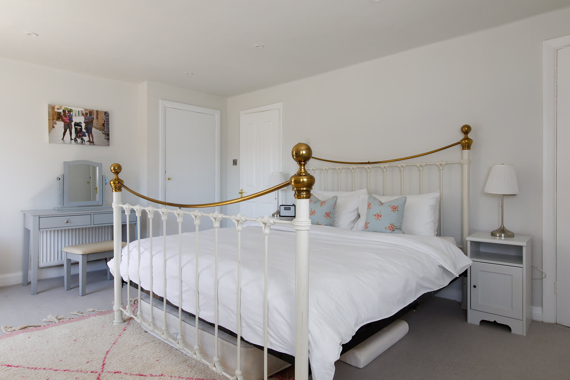 The beautiful master bedroom has a luxurious super king bed for a guaranteed good night's sleep!
