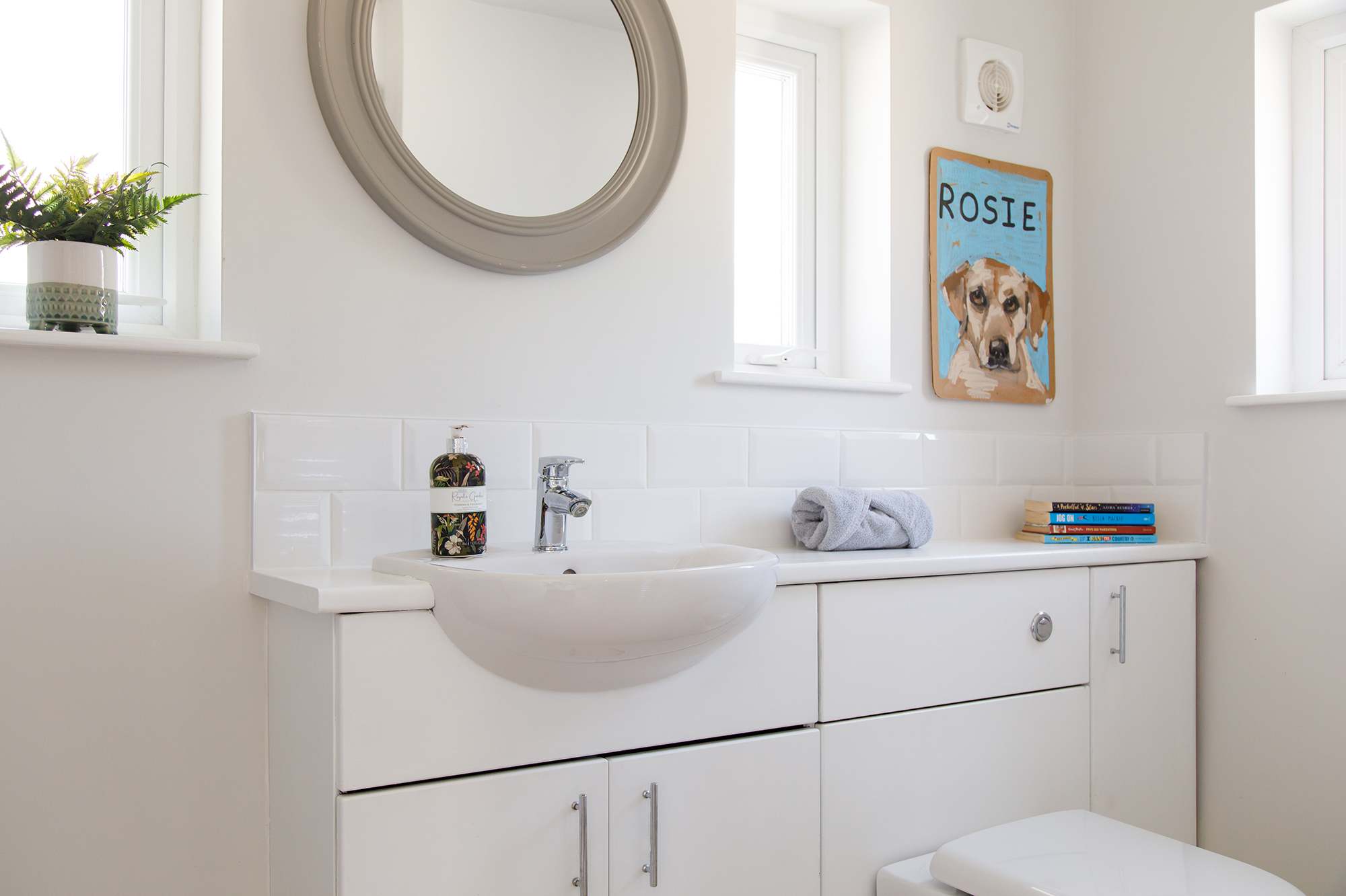 There is a handy downstairs cloakroom.