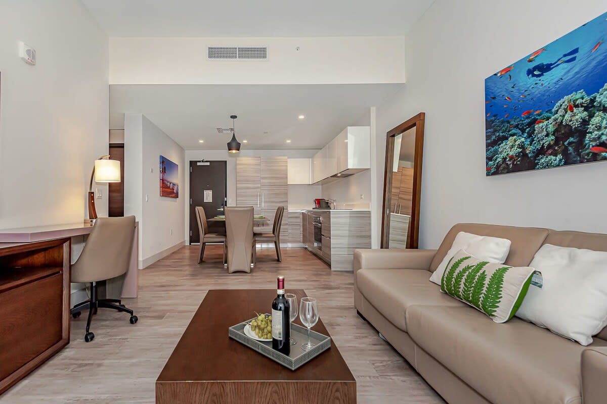 Rooftop‐Pool 1BR w/ Balcony & Ocean View