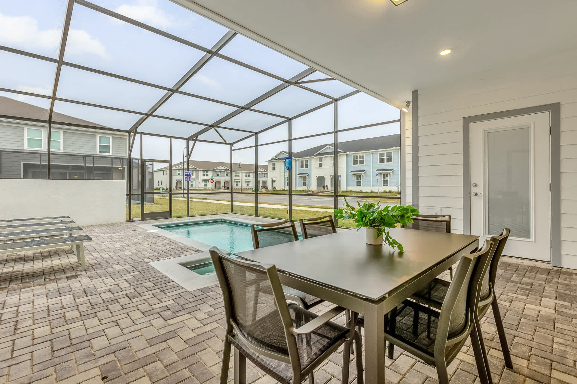 Covered Patio with Outdoor Dining Area 