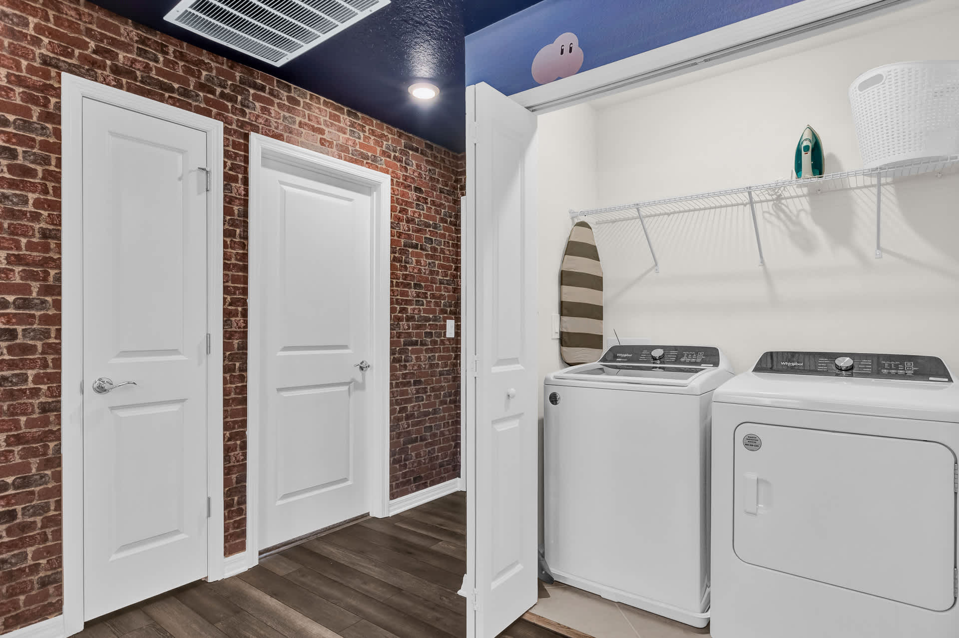 In-House Laundry Area with Washer and Dryer