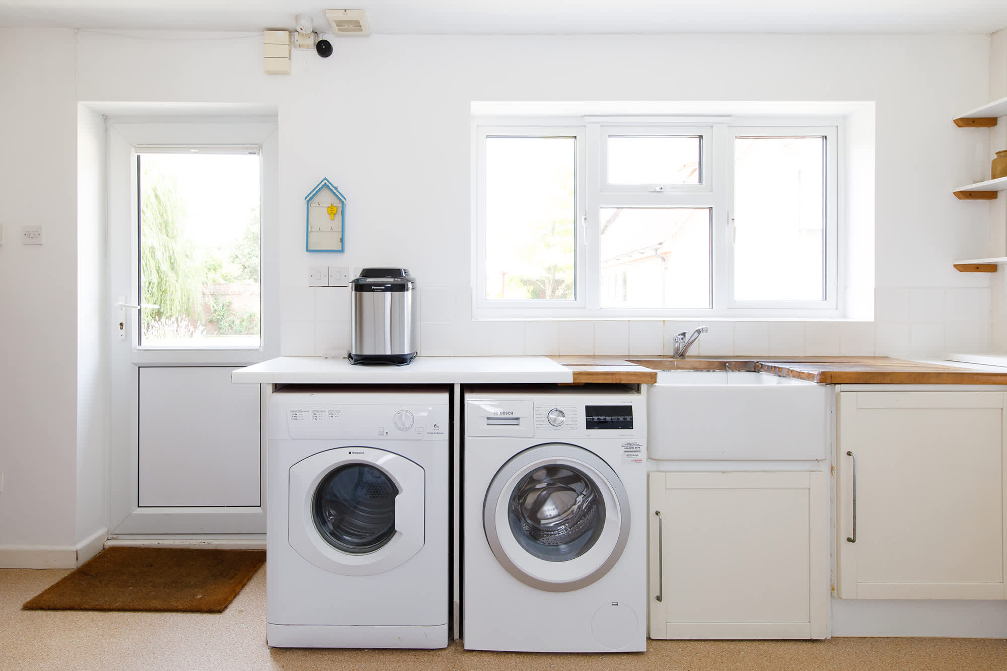 There is even a bread maker to create fresh morning loaves.