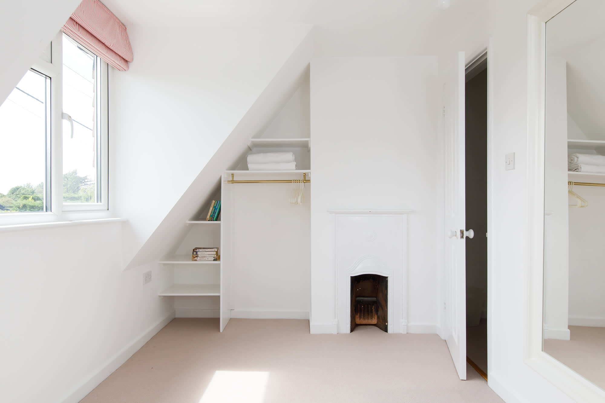 There is plenty of space for belongings.