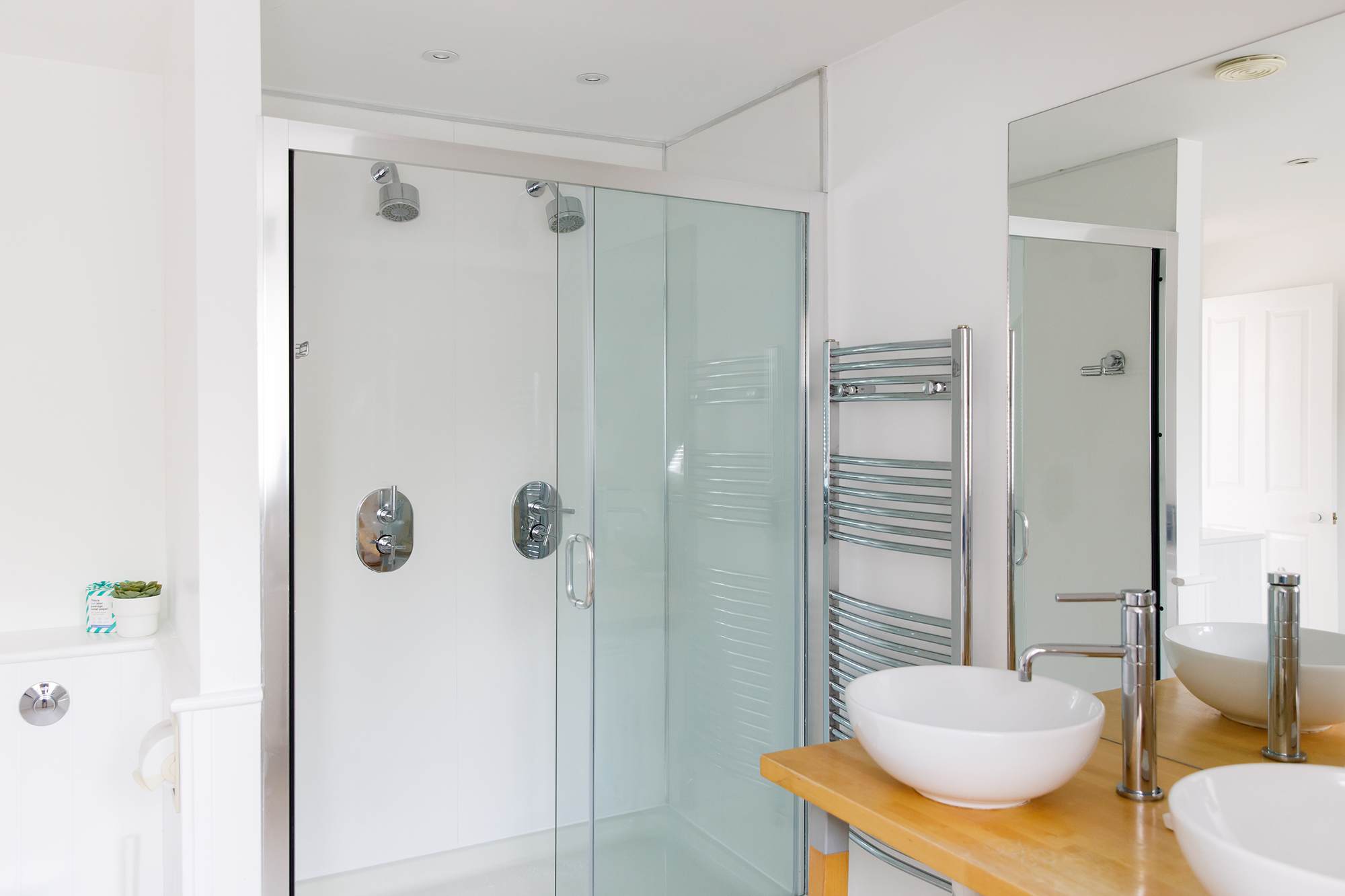 The large walk-in double shower is a fantastic feature of the master ensuite.