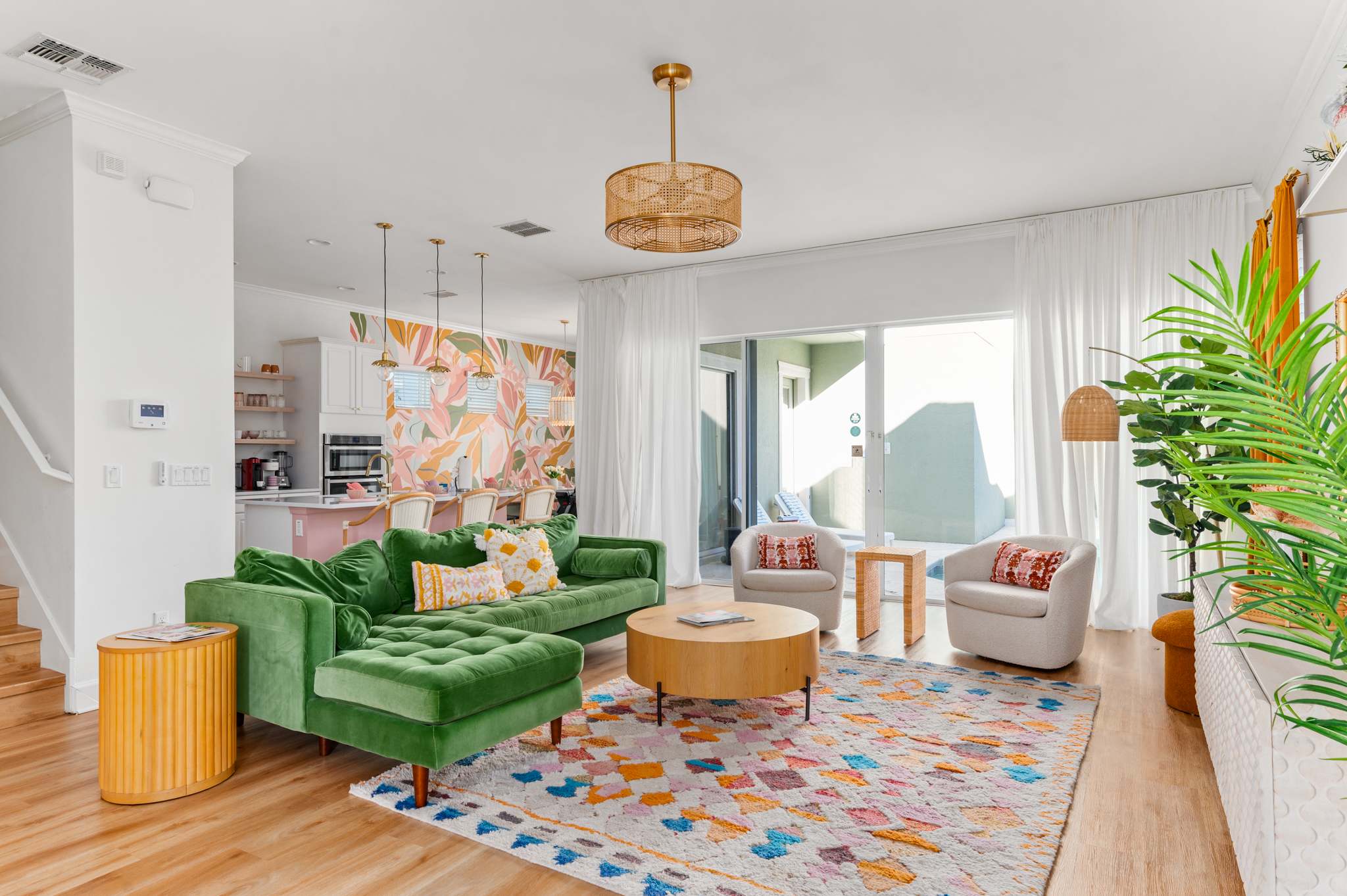 Cozy up in the living area to hangout with the family!